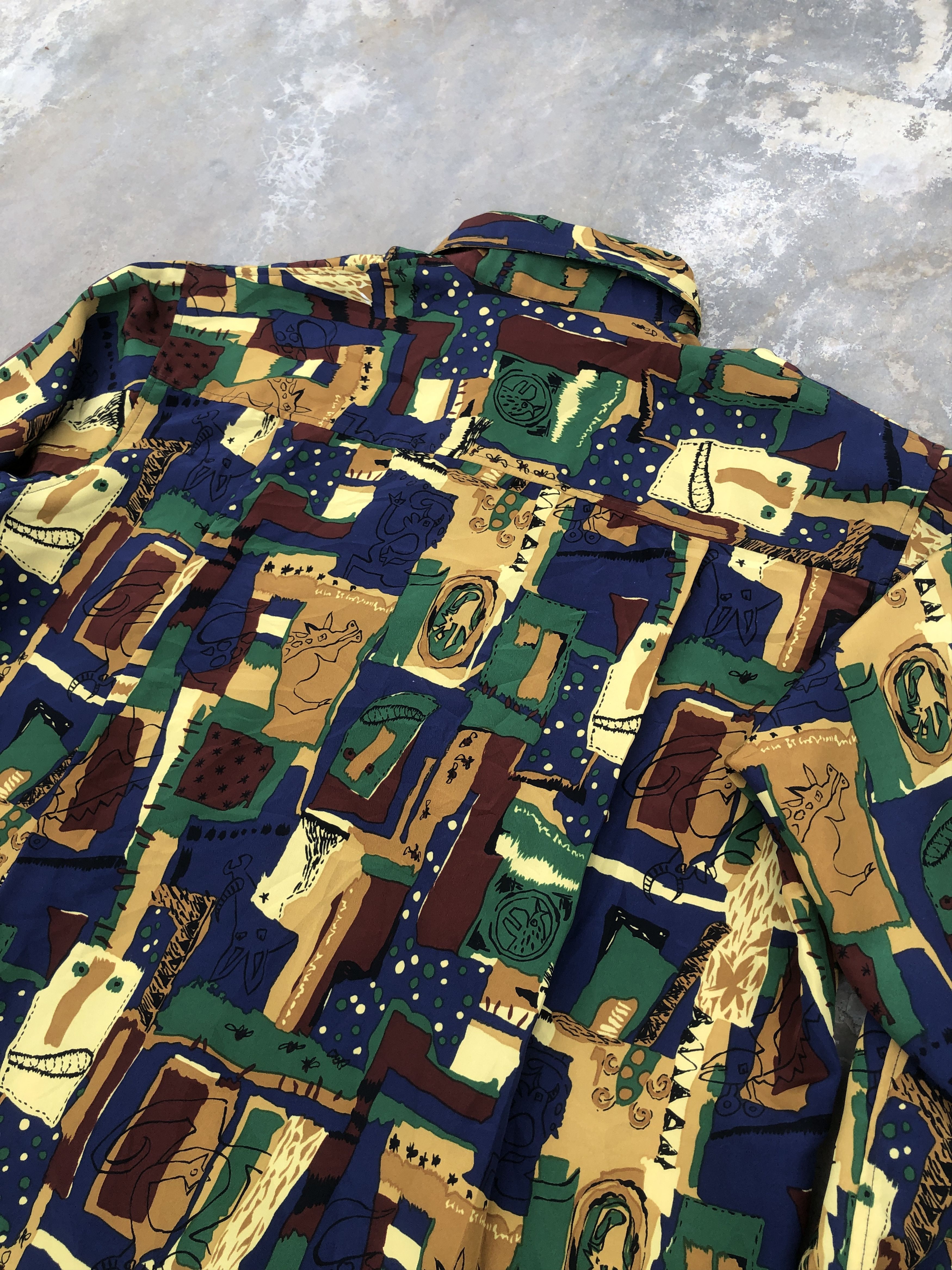 Japanese Brand × Kansai Yamamoto × Vintage Kansai Profumo Vintage Silk Shirt Size US M / EU 48-50 / 2 - 4 Thumbnail