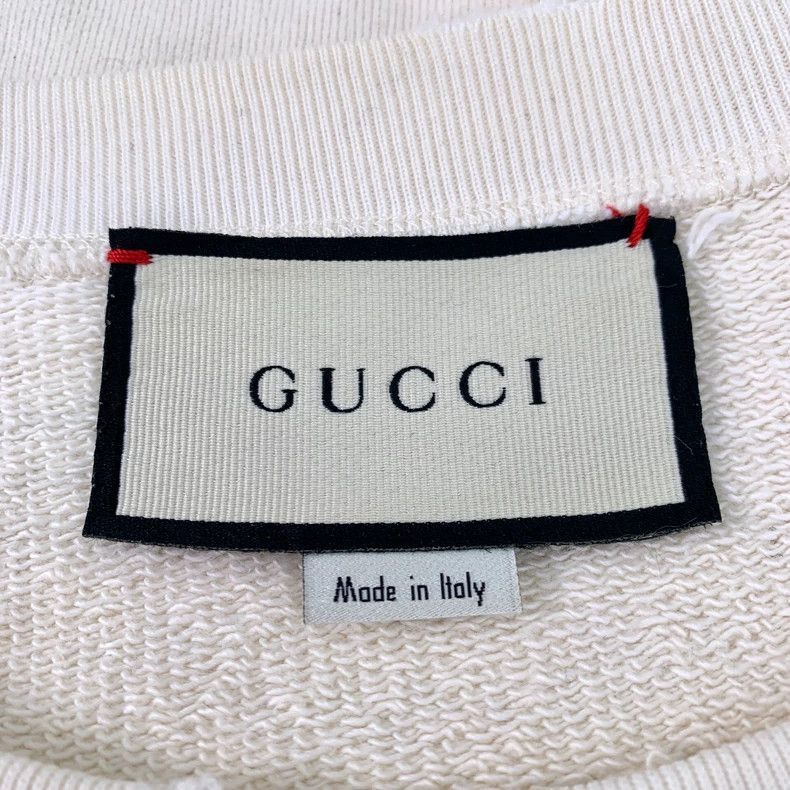 Gucci Gucci White Long Sleeve Sweatshirt with Print- Size US M / EU 48-50 / 2 - 6 Thumbnail