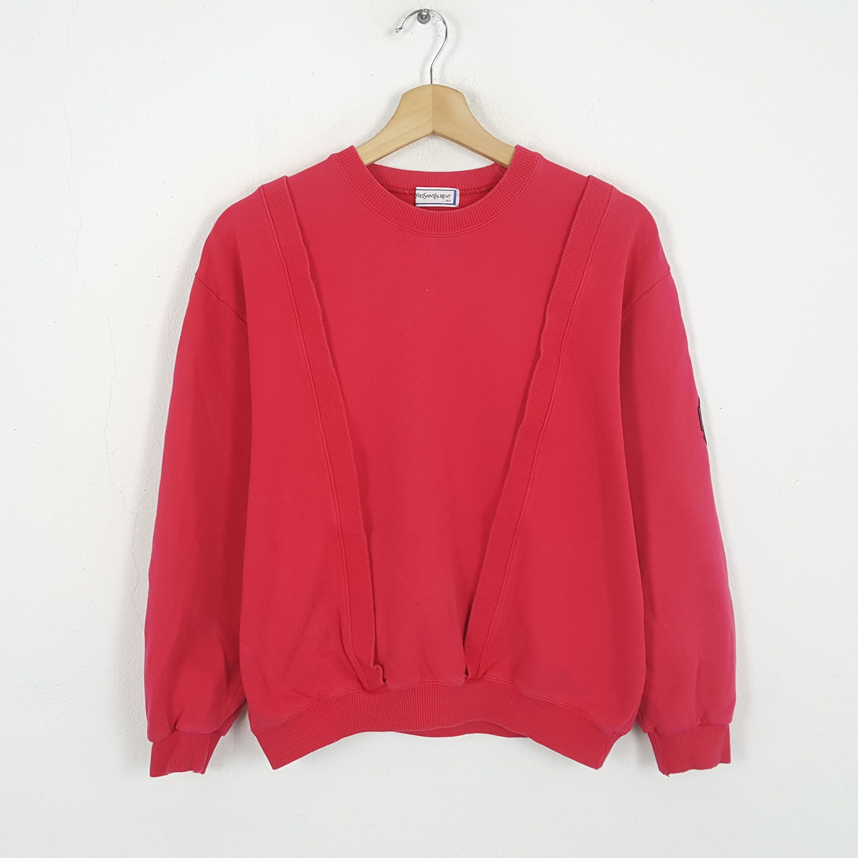Vintage × Yves Saint Laurent Vintage YVES SAINT LAURENT Italian Brand Sweatshirts Size L / US 10 / IT 46 - 1 Thumbnail