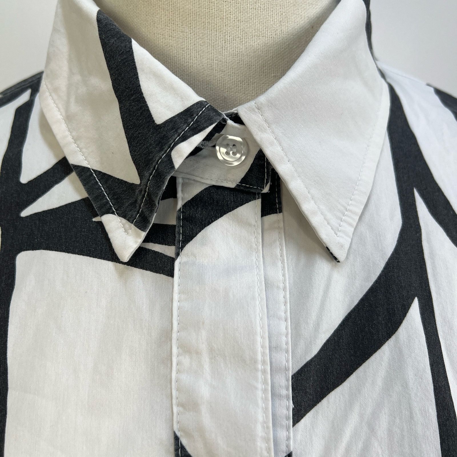 Other Finley Graphic Abstract Shirt Cotton White Black Size M / US 6-8 / IT 42-44 - 4 Thumbnail