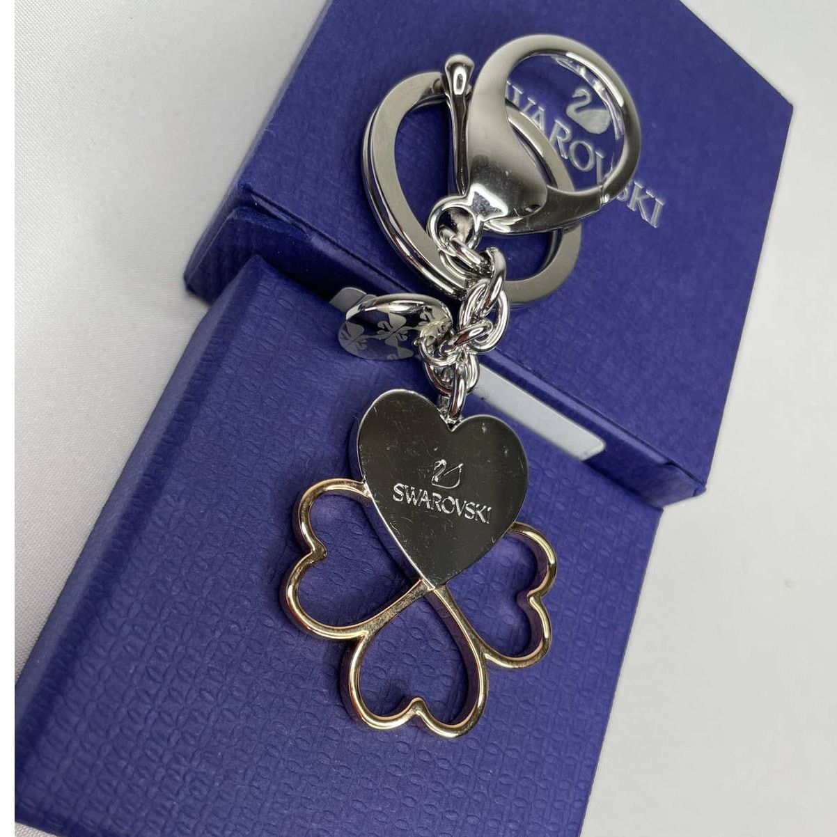 Swarovski Swarovski Cupid Heart Leaf Bag Charm Crystals Mixed Size ONE SIZE - 4 Thumbnail