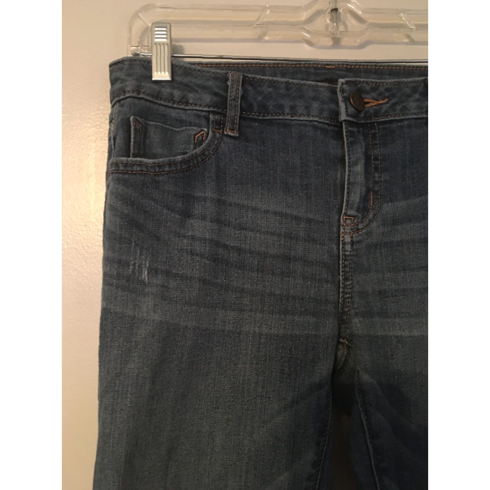 Vintage Simply Vera Vera Wang Jeans Women's Size 4 Blue Cotton Blend Denim Straight Leg Comfort Regular Size 27" / US 4 / IT 40 - 3 Thumbnail