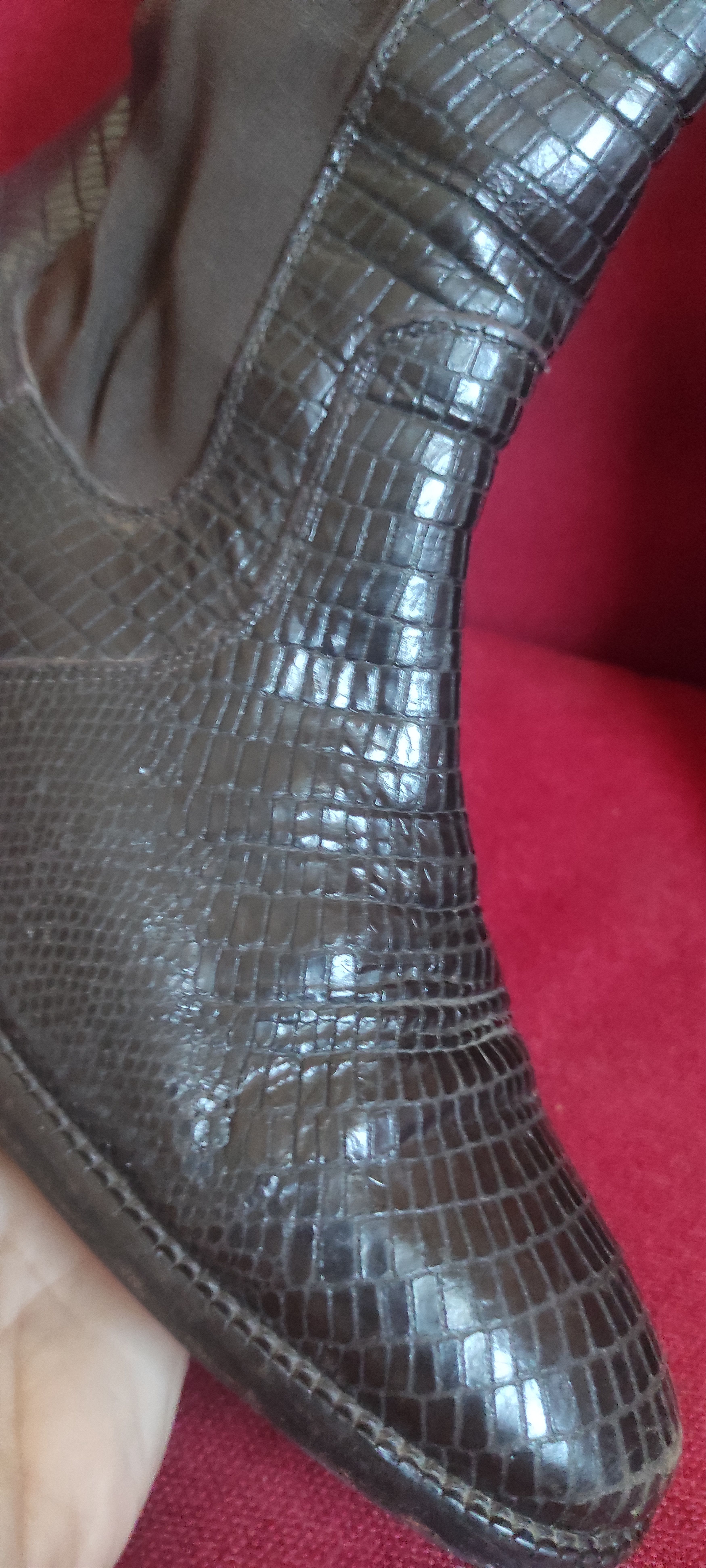 Heschung Heschung Ankle Leather Snake Python Boots Size US 6 / IT 36 - 17 Thumbnail