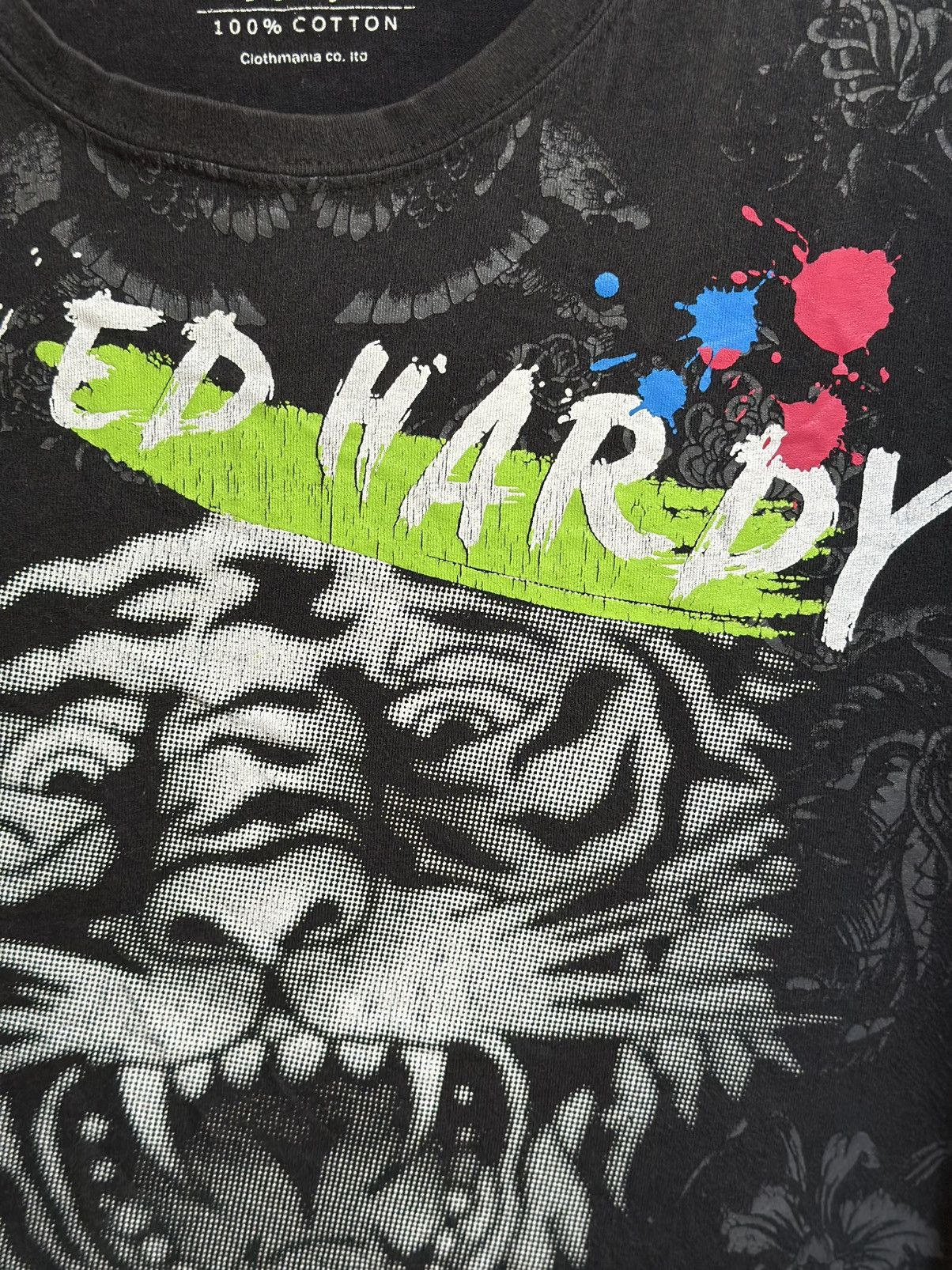 Ed Hardy Vintage Ed Hardy Full Print Long Sleeve Tee Size US L / EU 52-54 / 3 - 2 Thumbnail