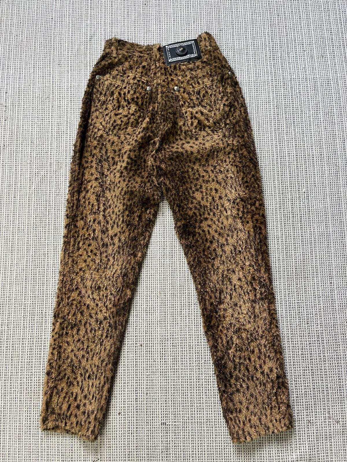 Versace Vintage Gianni Versace Faux fur leopard pants Size 26" / US 2 / IT 38 - 2 Thumbnail