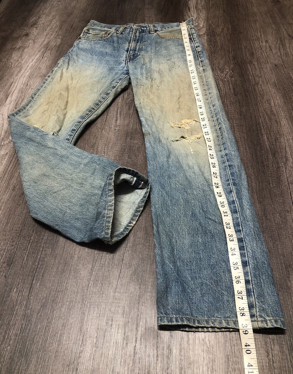 Levi's × Vintage Vintage Levi's Big E 502 Selvedge Jeans Size US 28 / EU 44 - 15 Thumbnail