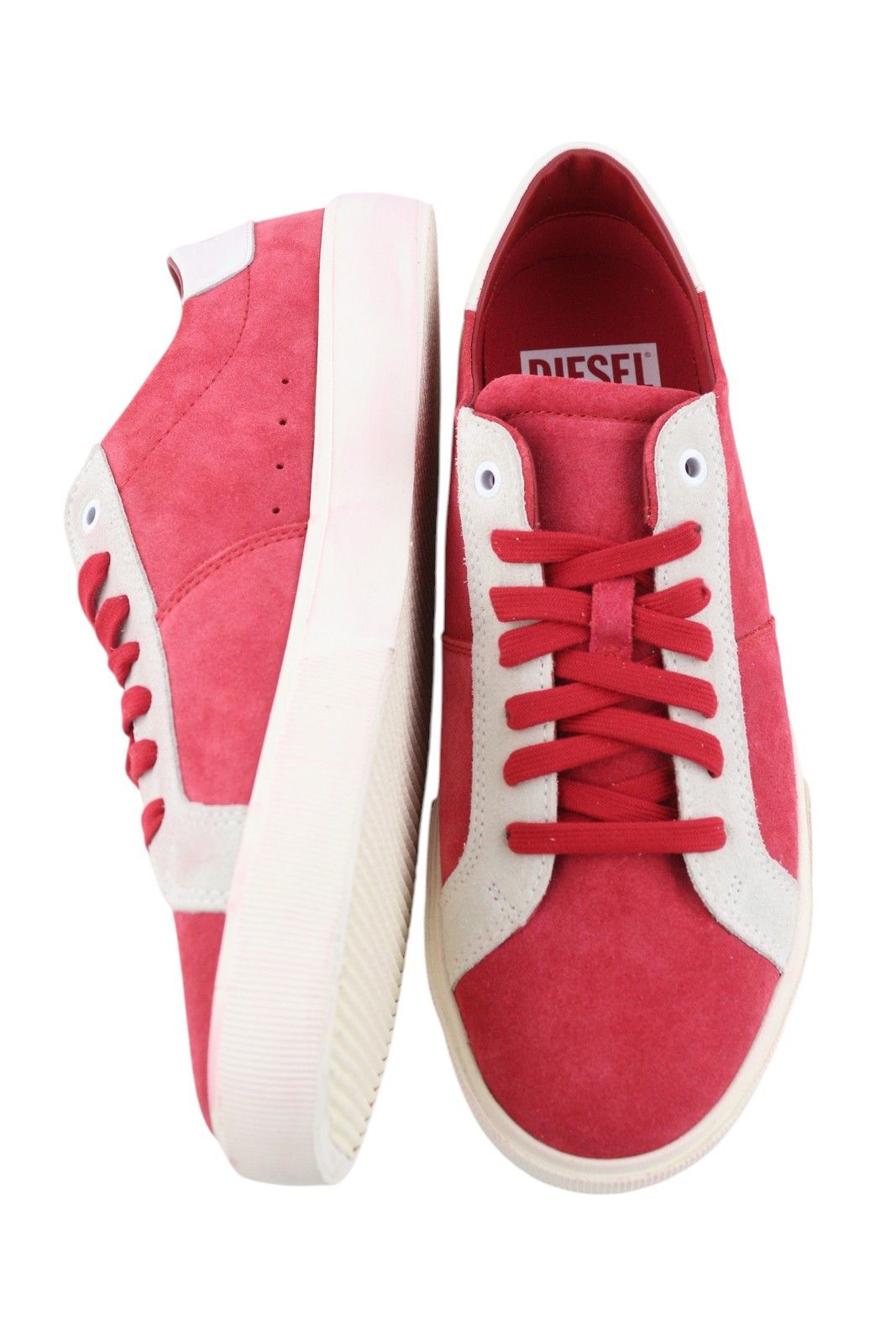 Diesel S-MYDORI LC EU44 Red Suede Leather 41533 Size US 11 / EU 44 - 5 Thumbnail
