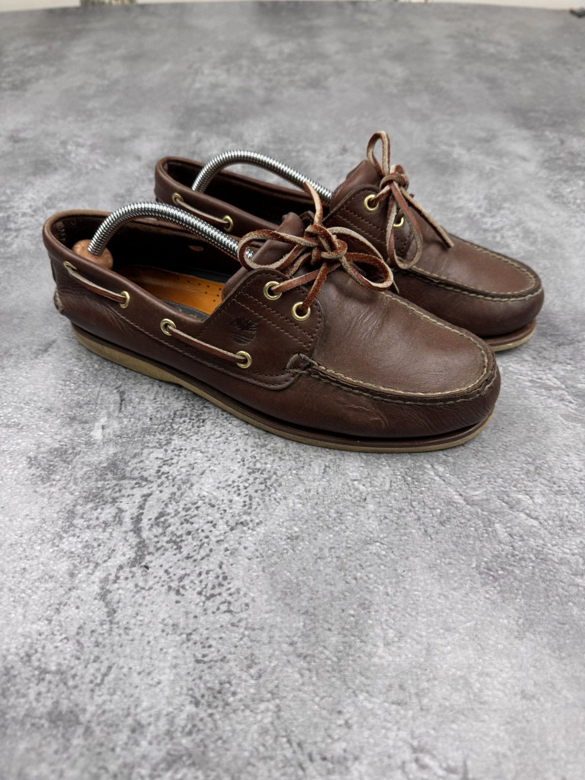Timberland Timberland Boat Shoes Brown Leather Men Size 42 Size US 9 / EU 42 - 2 Thumbnail