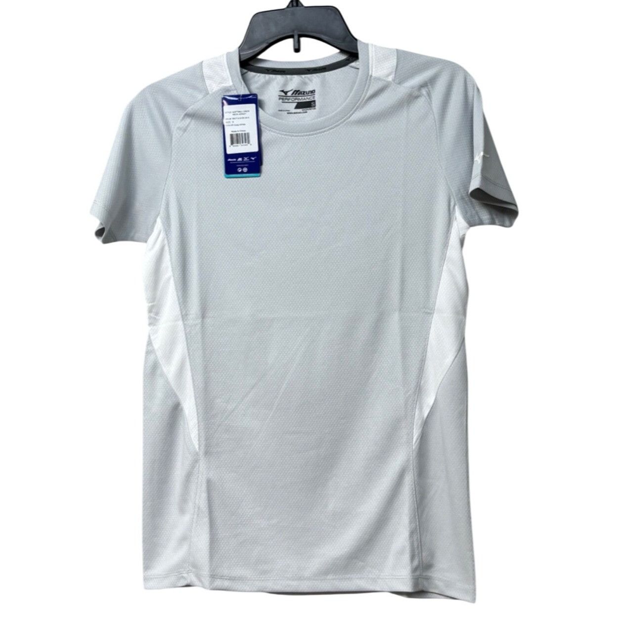 Mizuno Mizuno Women’s Softball Crew Neck Jersey, Gray/White, Sz. S Size S / US 4 / IT 40 - 5 Thumbnail