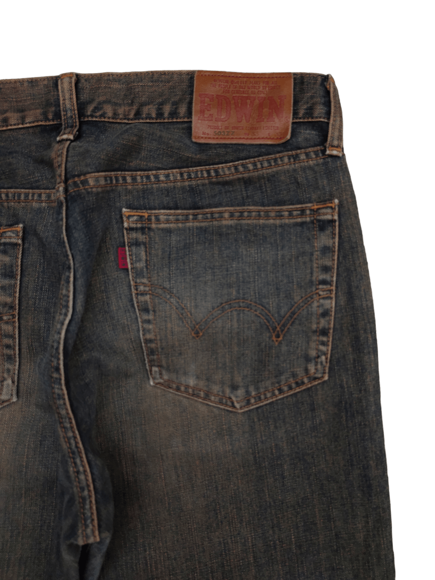 Hysteric Glamour × Undercover 1990s Edwin 503 Regular Rusty Denim Jeans Undercover Style Size US 33 - 12 Thumbnail