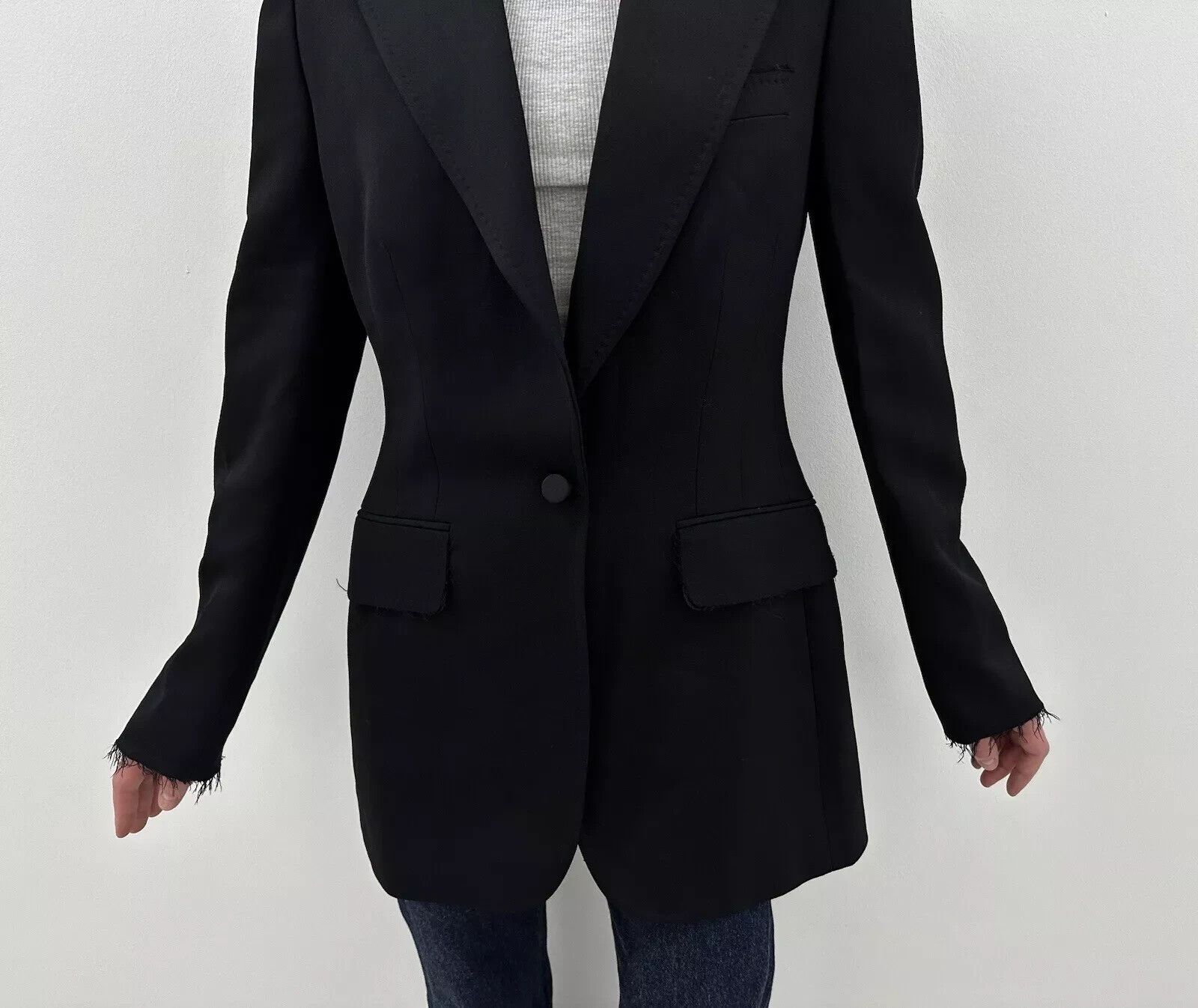 Dolce & Gabbana DDP Dolce&Gabbana Wool Blazer Tailored Fitted Womens Size M / US 6-8 / IT 42-44 - 9 Thumbnail