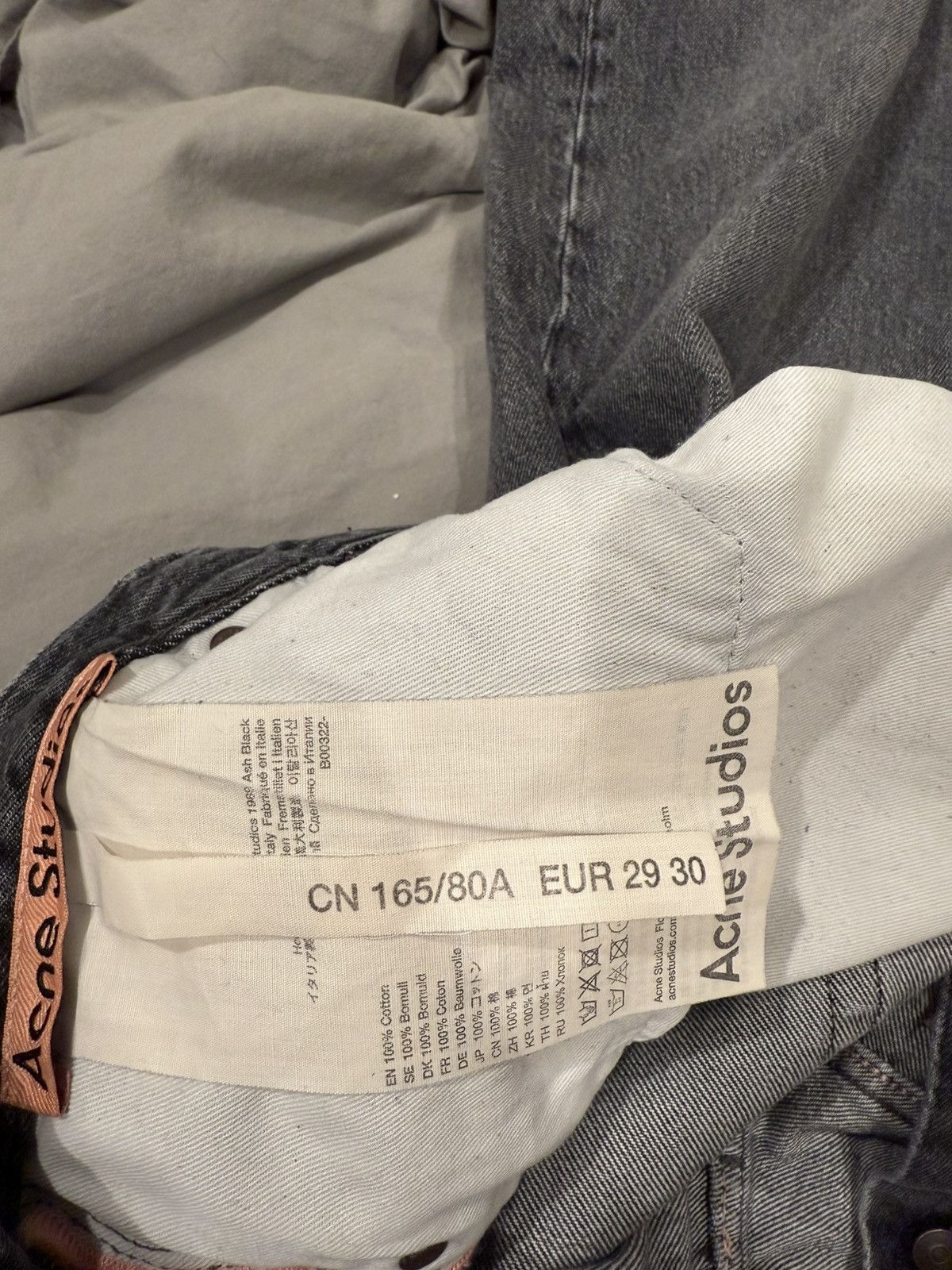 Acne Studios Acne Studios 1989 Ash Black Size US 29 - 5 Thumbnail