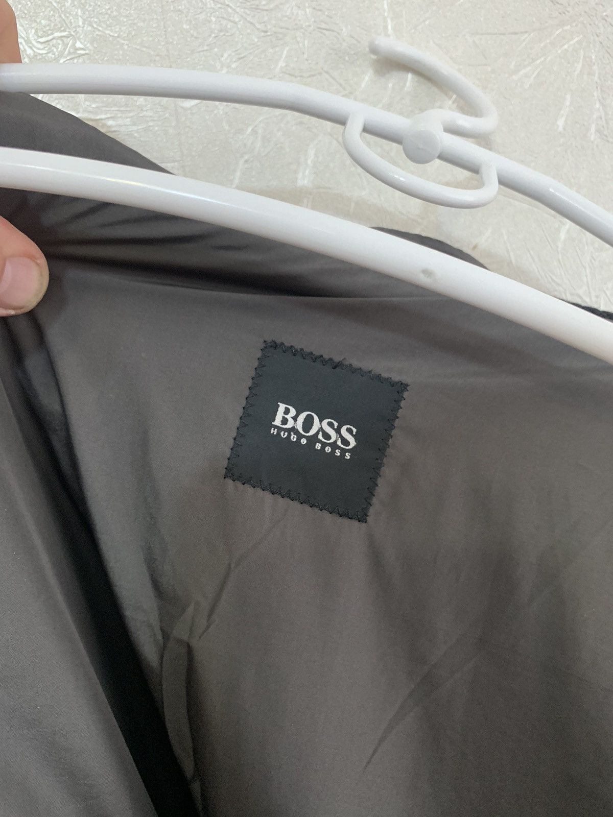 Hugo Boss × Vintage Vintage Hugo Boss Men’s Black Cashmere & Wool Black Coat Size US XL / EU 56 / 4 - 10 Thumbnail