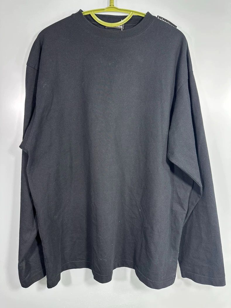 Balenciaga Balenciaga Pure Black Long Sleeve Top - dmc Size US XS / EU 42 / 0 - 1 Thumbnail
