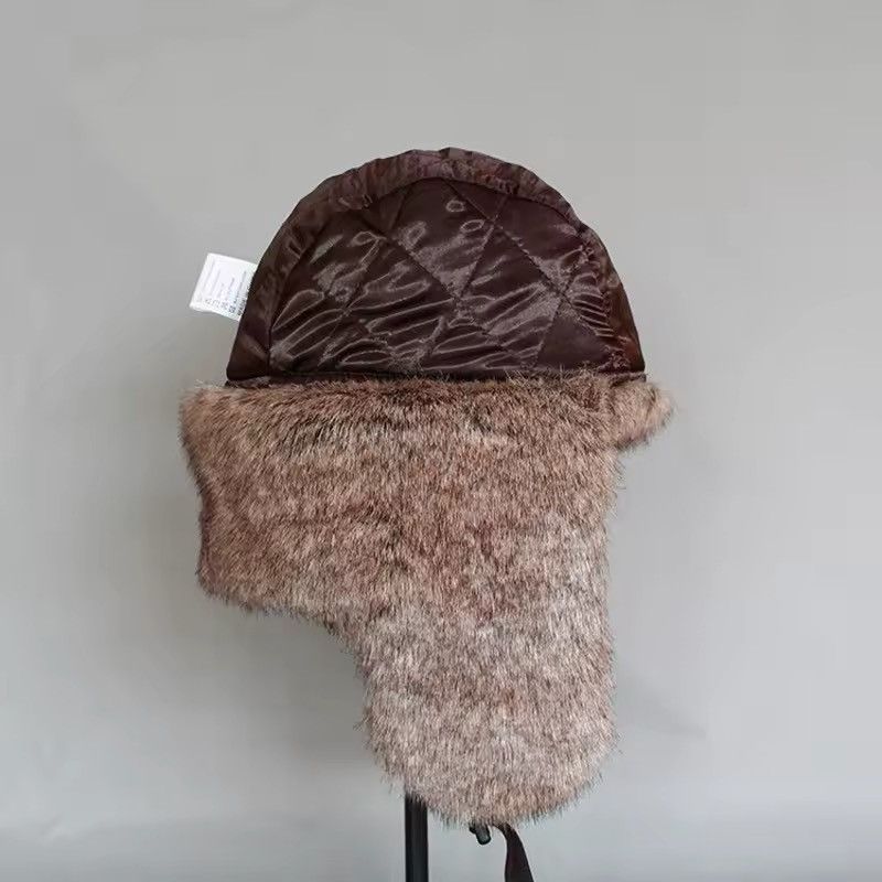Japanese Brand Faux Fur Trapper Earflap Bomber Hat Size ONE SIZE - 5 Thumbnail