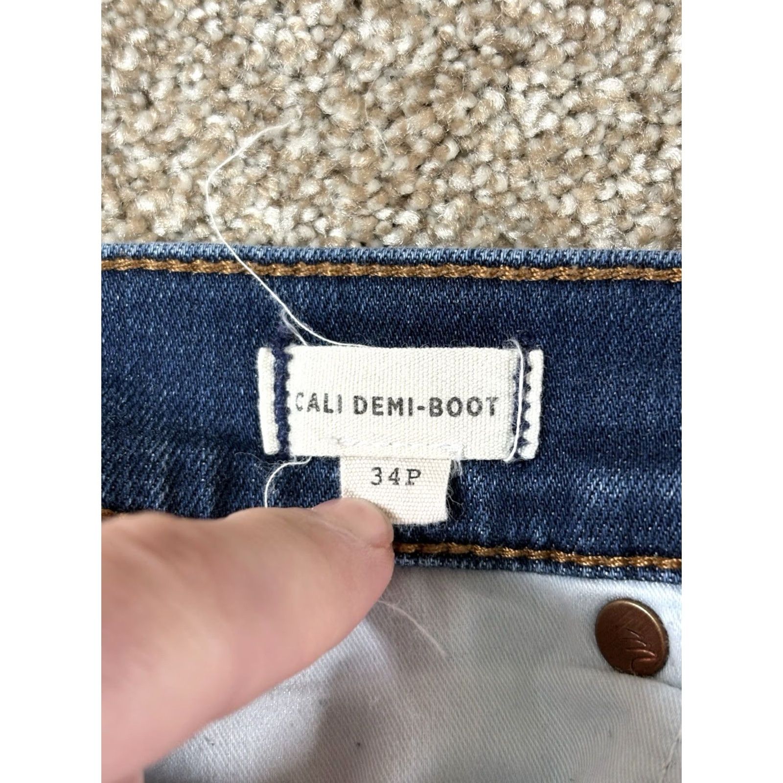 Madewell Madewell Cali Demi-Boot Denim Mid-Rise Jeans 34P Womens Pants Bootcut Blue Denim Size 24" / US 00 / IT 34 - 4 Thumbnail