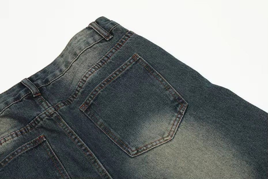 Designer × Vintage Design Hip Hop Baggy Washed Retro Loose Jeans y2k Size US 35 - 8 Thumbnail