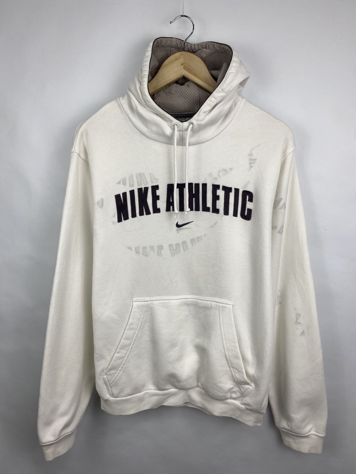 Nike 🇺🇸 Vintage 90s Nike Athletics Boxy Hoodie Rare Retro Hype Y2K Size US S / EU 44-46 / 1 - 3 Thumbnail