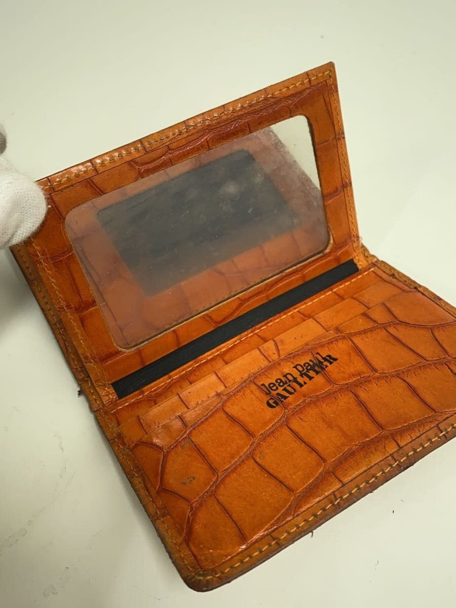 Jean Paul Gaultier Crocodile Embossed Leather Card Holder Wallet Size ONE SIZE - 8 Thumbnail