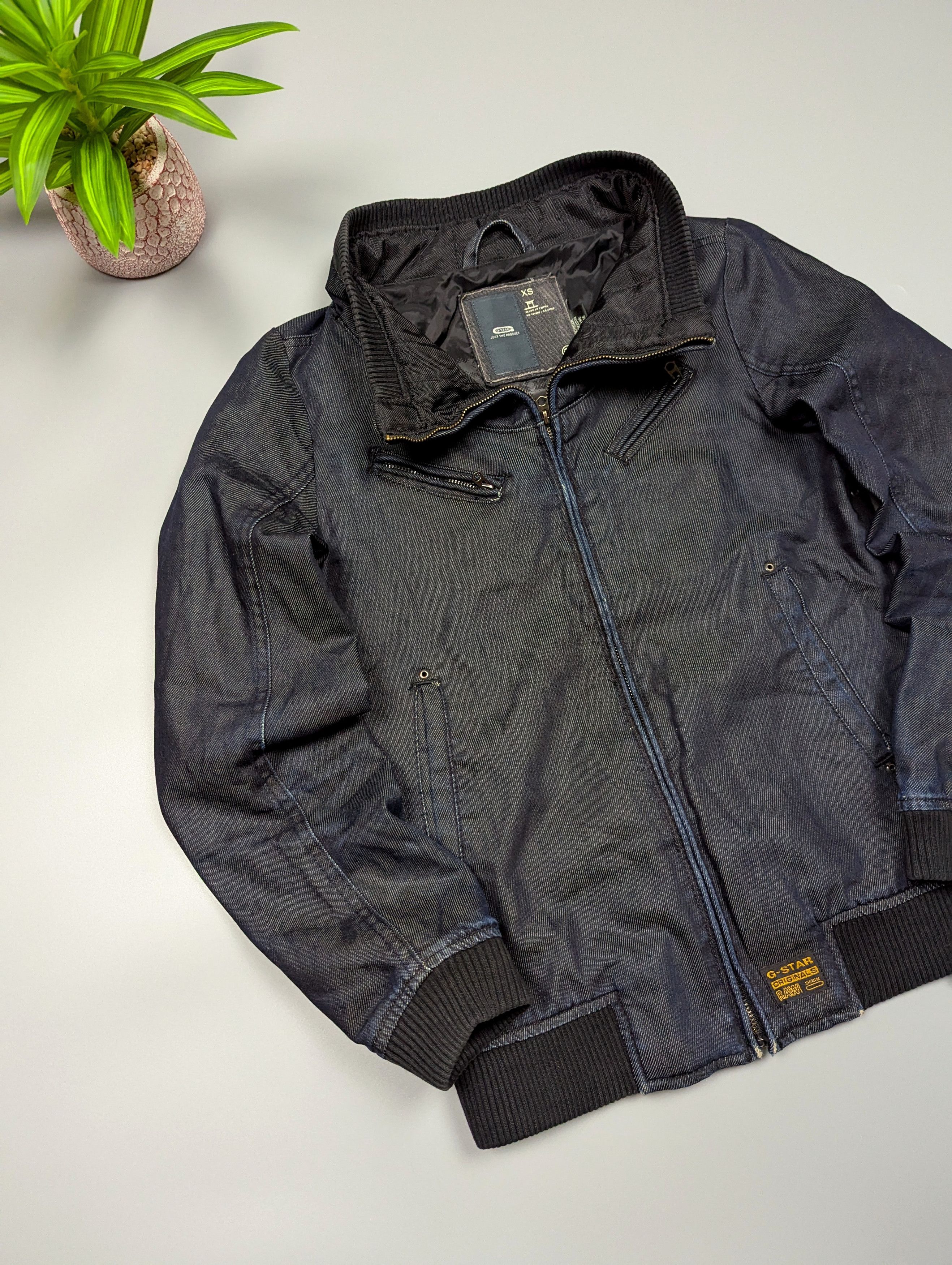 G-Star × Vintage G-Star RAW Dawn Denim Jacket Womens Dark Blue FullZip Jacket Size XS / US 0-2 / IT 36-38 - 5 Thumbnail
