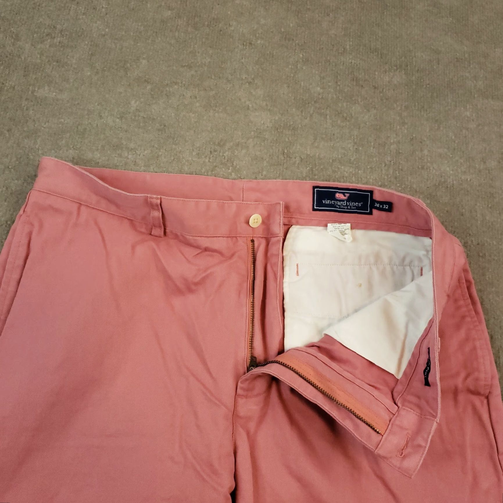 Vineyard Vines Vineyard Vines Pink Chino Pants Mens 36x32 Straight Leg Cotton Size US 36 / EU 52 - 6 Thumbnail