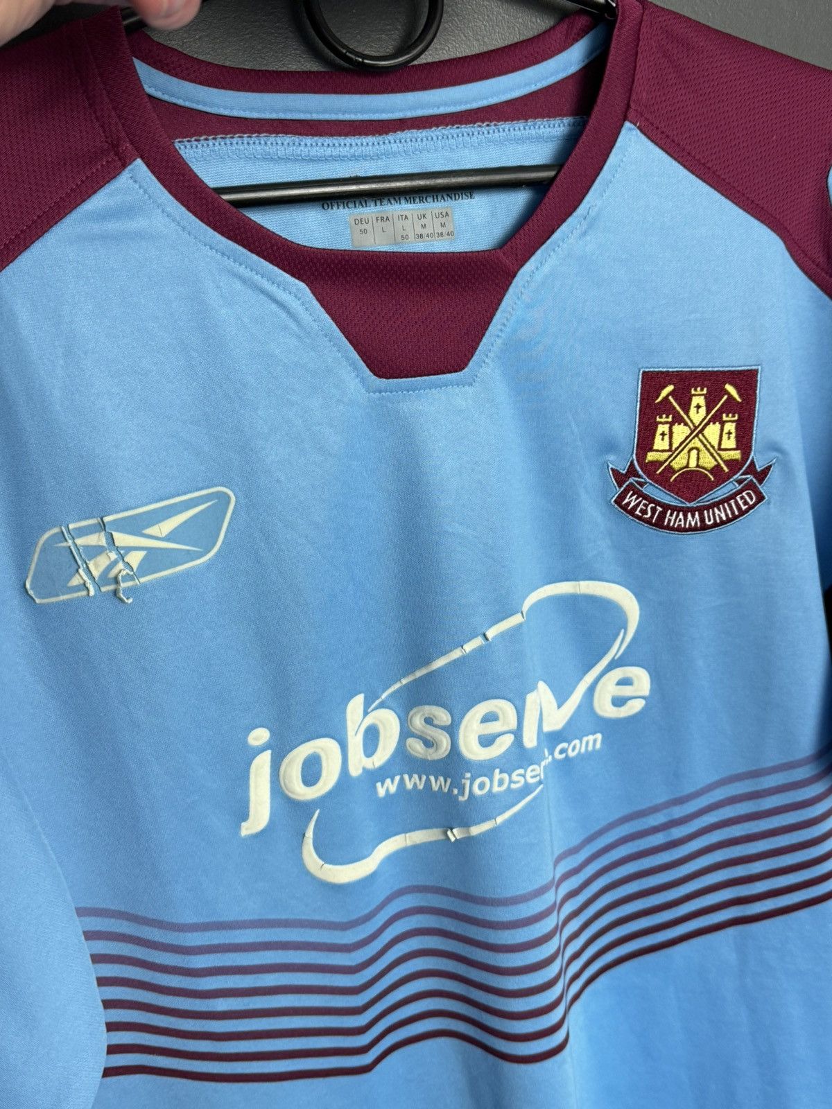 Reebok New West Ham United 04/05 Away Football Jersey Size US M / EU 48-50 / 2 - 3 Thumbnail