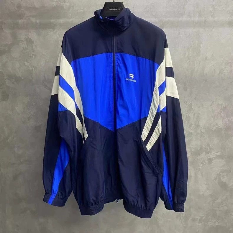 Balenciaga Balenciaga Blue Logo School Jacket Size US M / EU 48-50 / 2 - 1 Thumbnail