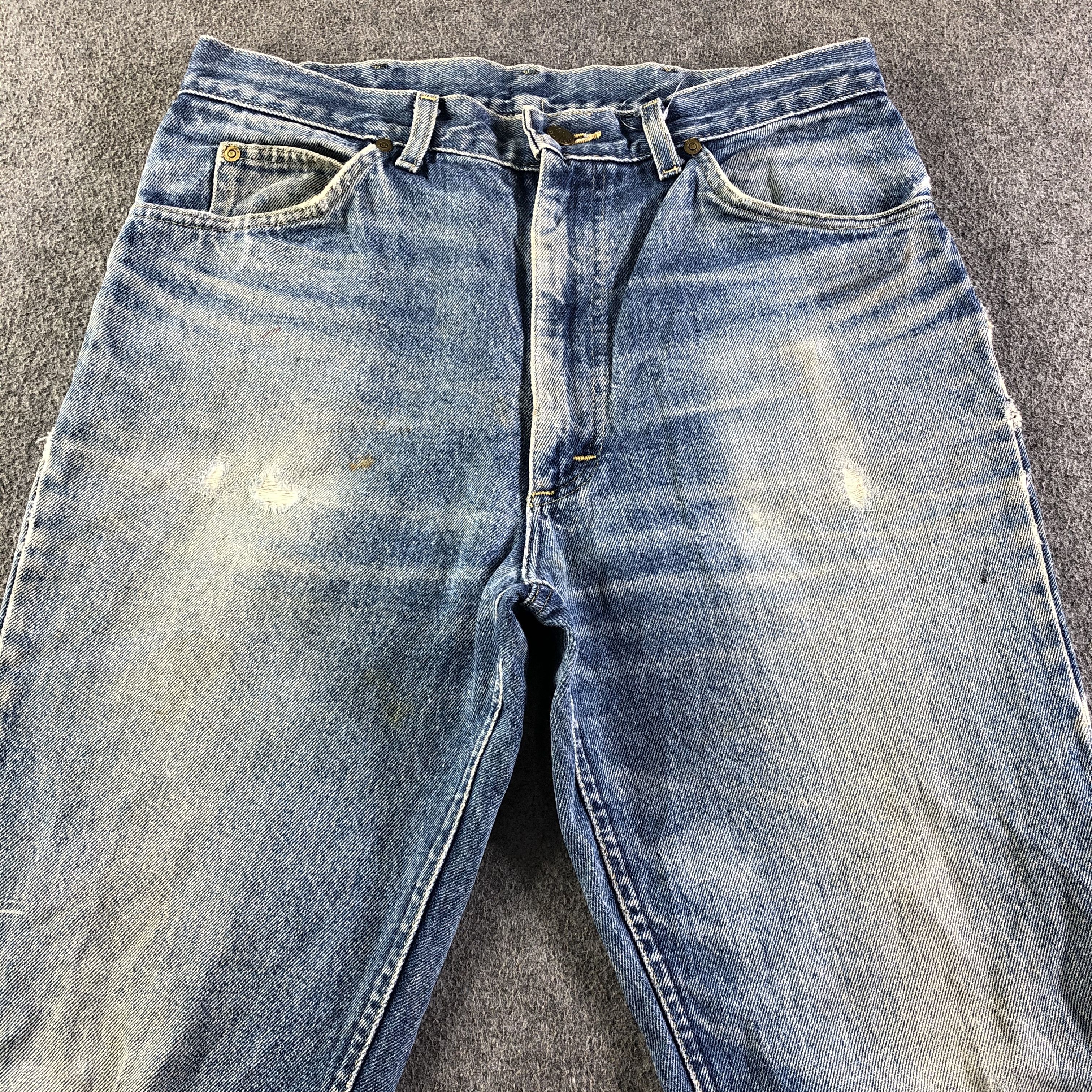 Lee Vintage Blue Wash Lee Jeans-J4144 Size US 33 - 3 Thumbnail