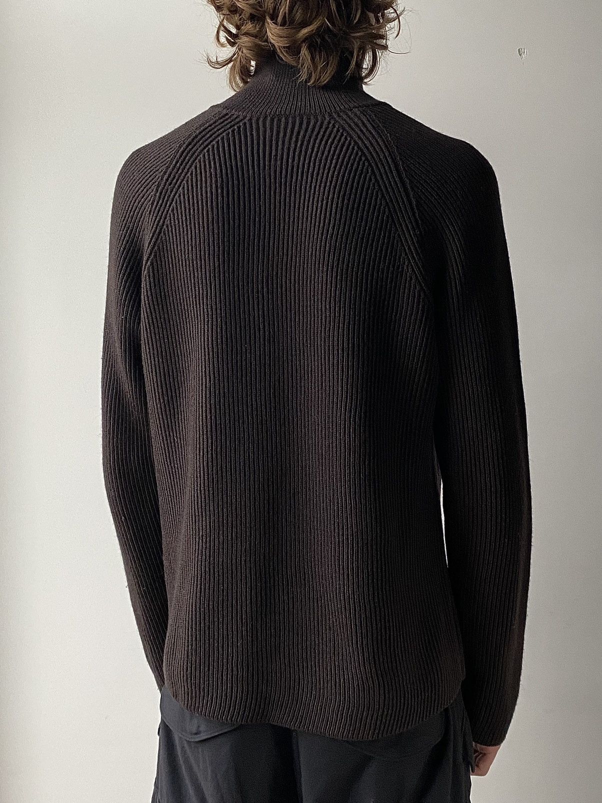 Tom Ford Gucci by Tom Ford Asymmetrical Collar Ribbed Wool Sweater Size US M / EU 48-50 / 2 - 3 Thumbnail
