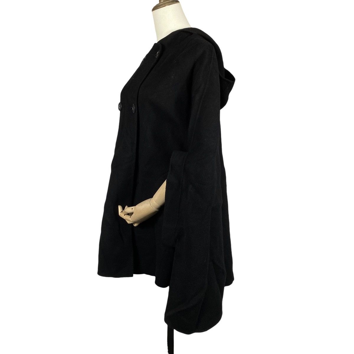 Tsumori Chisato Vintage Tsumori Chisato Hooded Wool Cape Coat Size M / US 6-8 / IT 42-44 - 3 Thumbnail