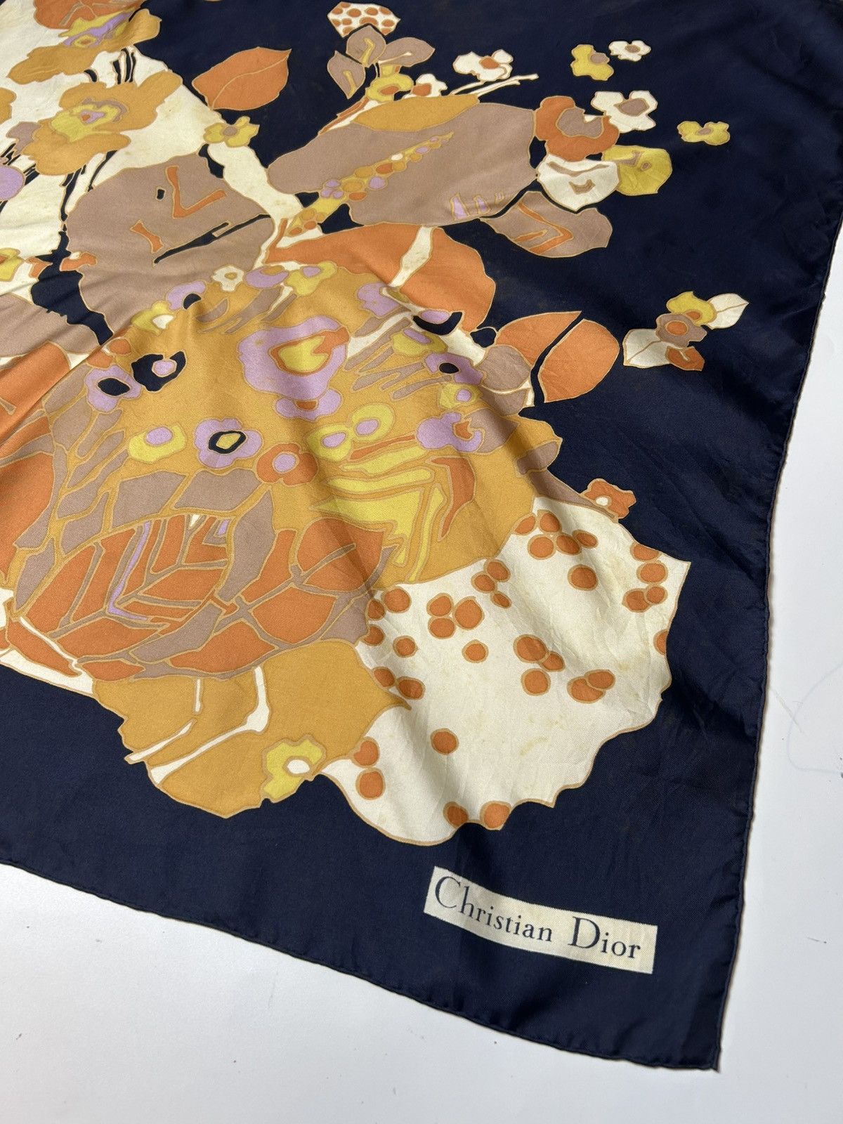 Christian Dior Monsieur × Designer CHRISTIAN DIOR FOULARD IN SETA BLU SCARF Size ONE SIZE - 2 Thumbnail
