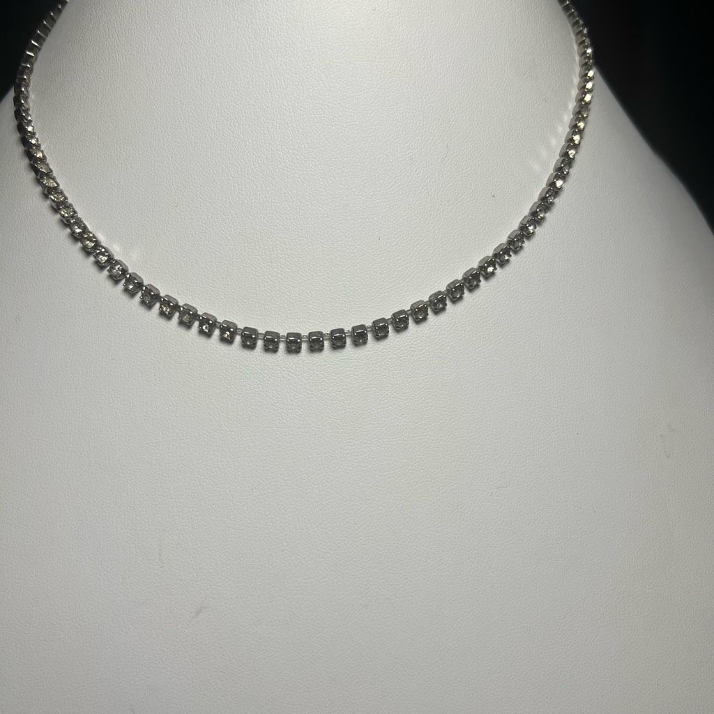 Vintage Vintage Prong Set Rhinestone Necklace Size ONE SIZE - 1 Thumbnail