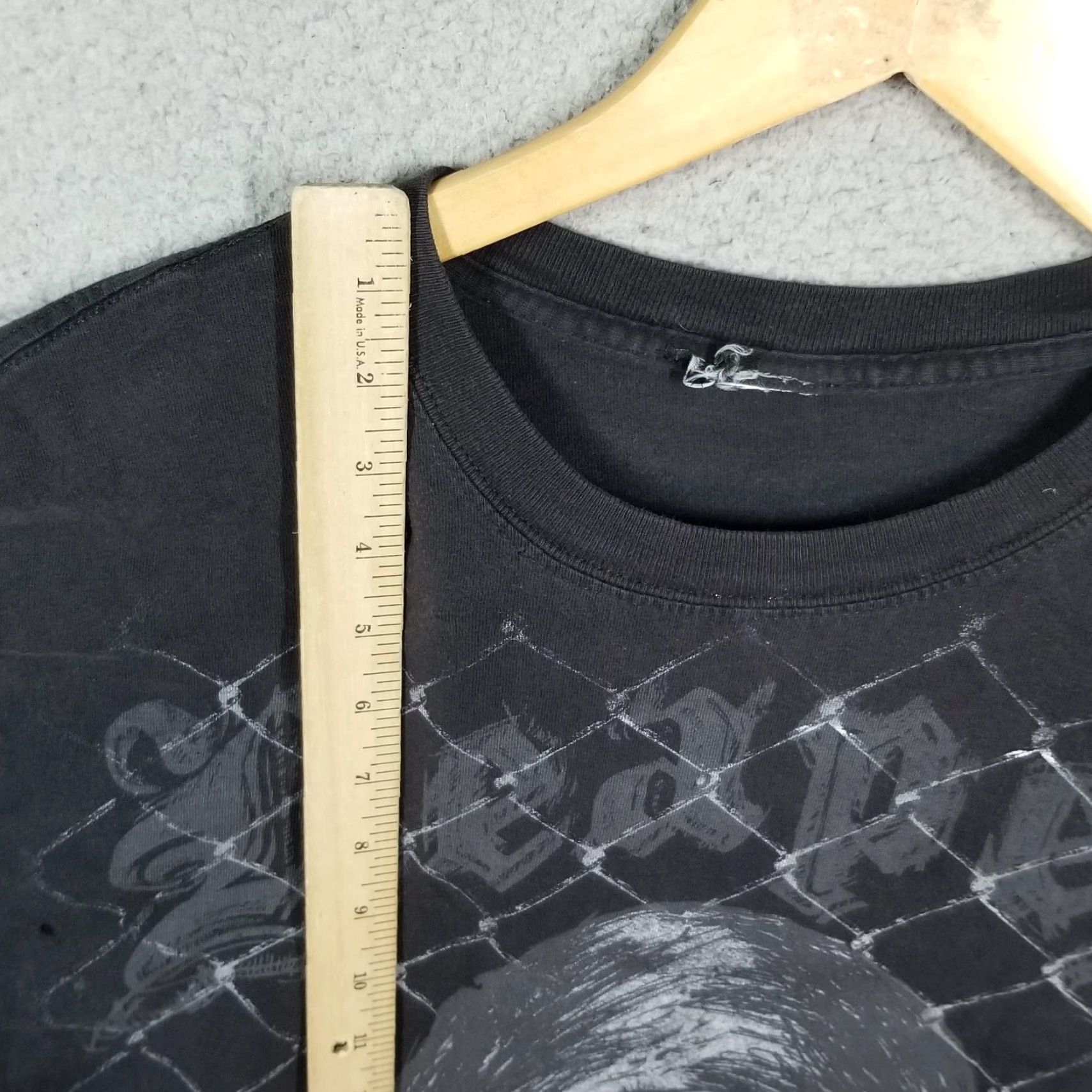Vintage VINTAGE MMA Elite T-Shirt Grunge 21X29 Adult Large Black Crew Neck Short Sleeve Men L Goth Angel of Death Reaper Logo 90s 2000s EMO Skate Systems Size US L / EU 52-54 / 3 - 4 Thumbnail