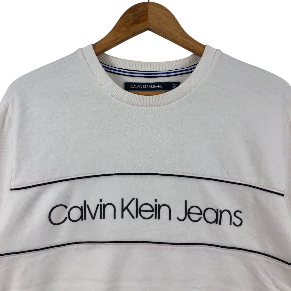 Calvin Klein CALVIN KLEIN Jeans Sweatshirt Crewneck Spellout Logo Size XL Size US XL / EU 56 / 4 - 2 Thumbnail