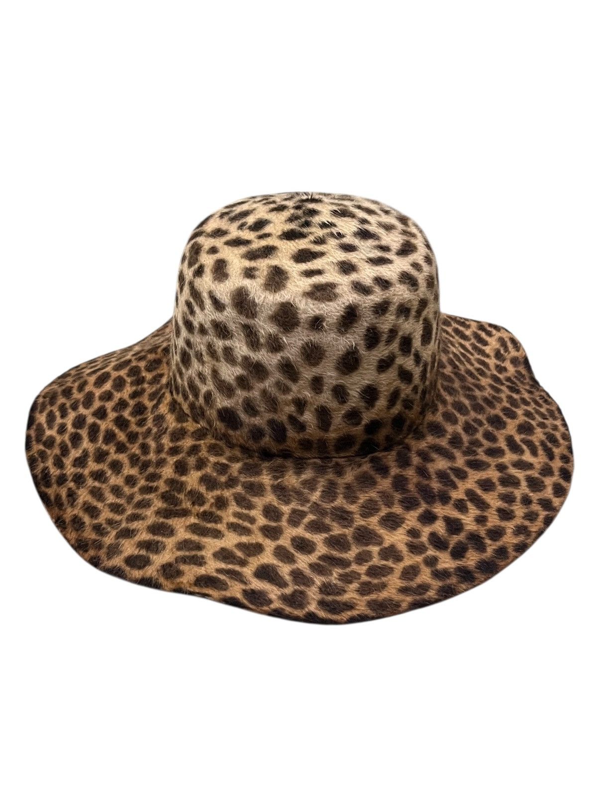 Designer × Handmade × Los Angeles Apparel 🔥GLADYS TAMEZ MILINERY Leopard Hat Handmade in Los Angeles Size ONE SIZE - 2 Thumbnail