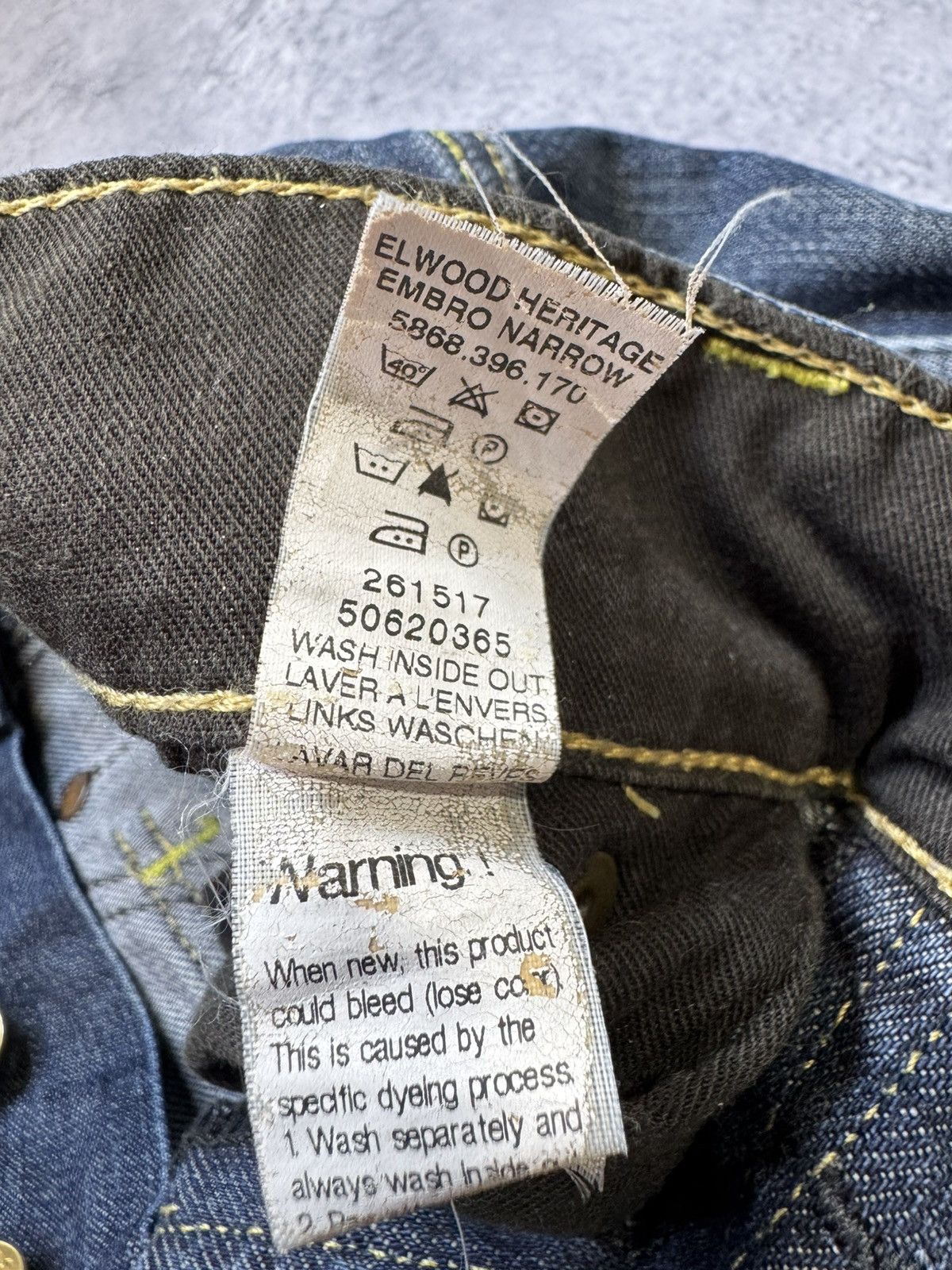 G-Star G-Star RAW 96 Elwood 5620 Heritage Embro Buckle Jeans Size US 31 - 18 Thumbnail