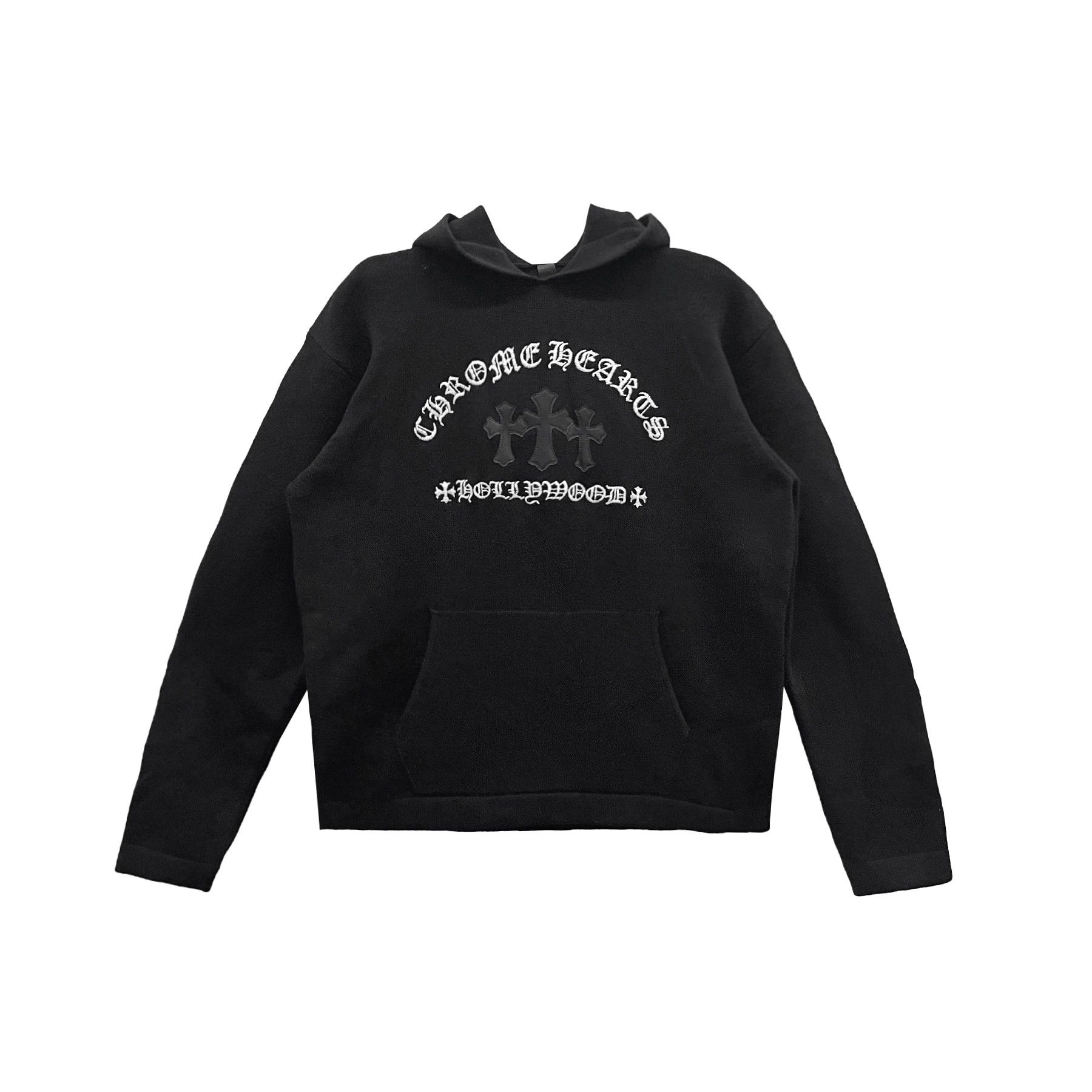 Chrome Hearts Chrome Hearts Triple Cross Embroidered Cashmere Hoodie Size US L / EU 52-54 / 3 - 1 Thumbnail