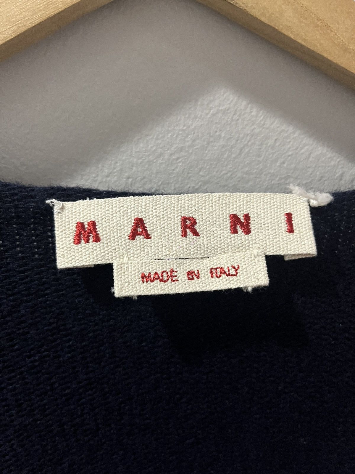 Marni ‘MARNI on ME’ NWT MARNI Reversible Knit Navy Blue Sweater Size US M / EU 48-50 / 2 - 5 Thumbnail