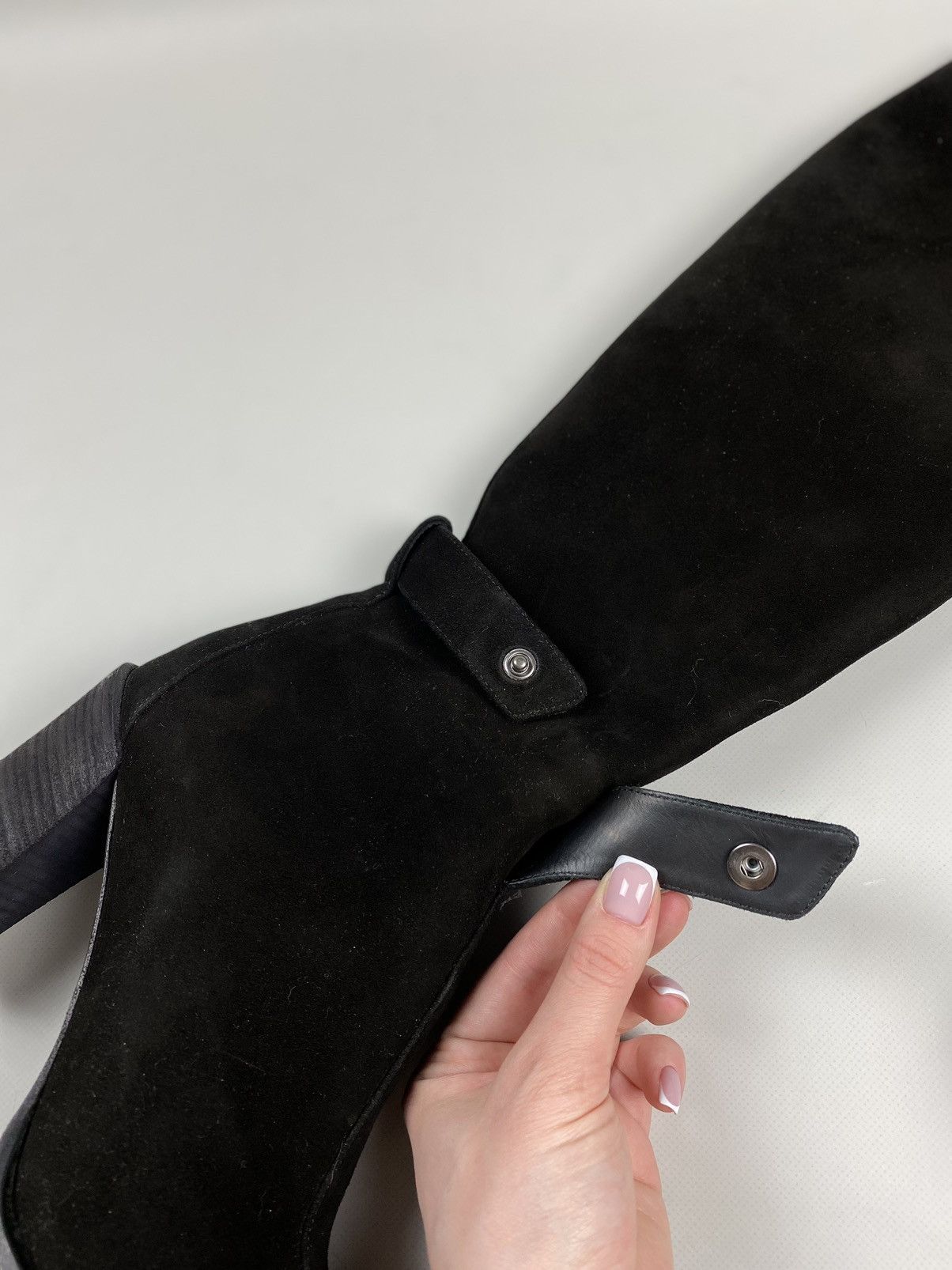 Ann Demeulemeester Ann Demeulemeester heeled over the knee suede boots shoes Size US 9 / IT 39 - 17 Thumbnail