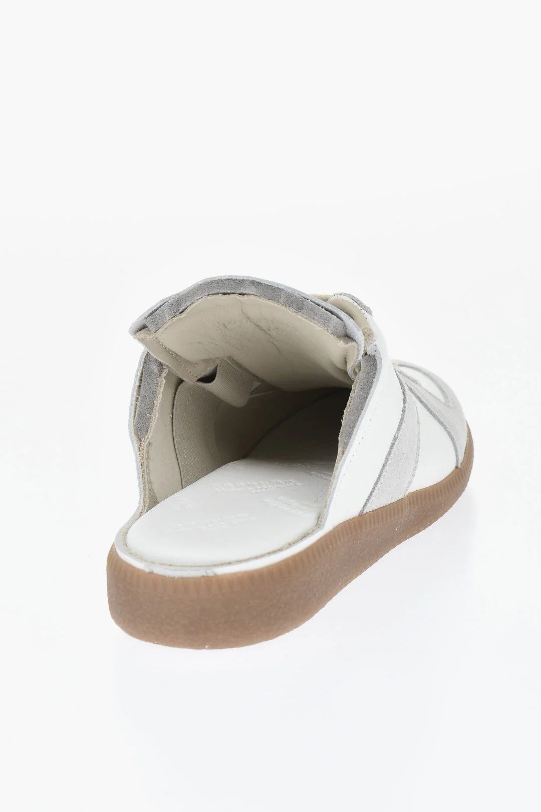 Maison Margiela og1mm0426 Leather Low Mule-Fit Sneakers in White Size US 6 / IT 36 - 3 Thumbnail