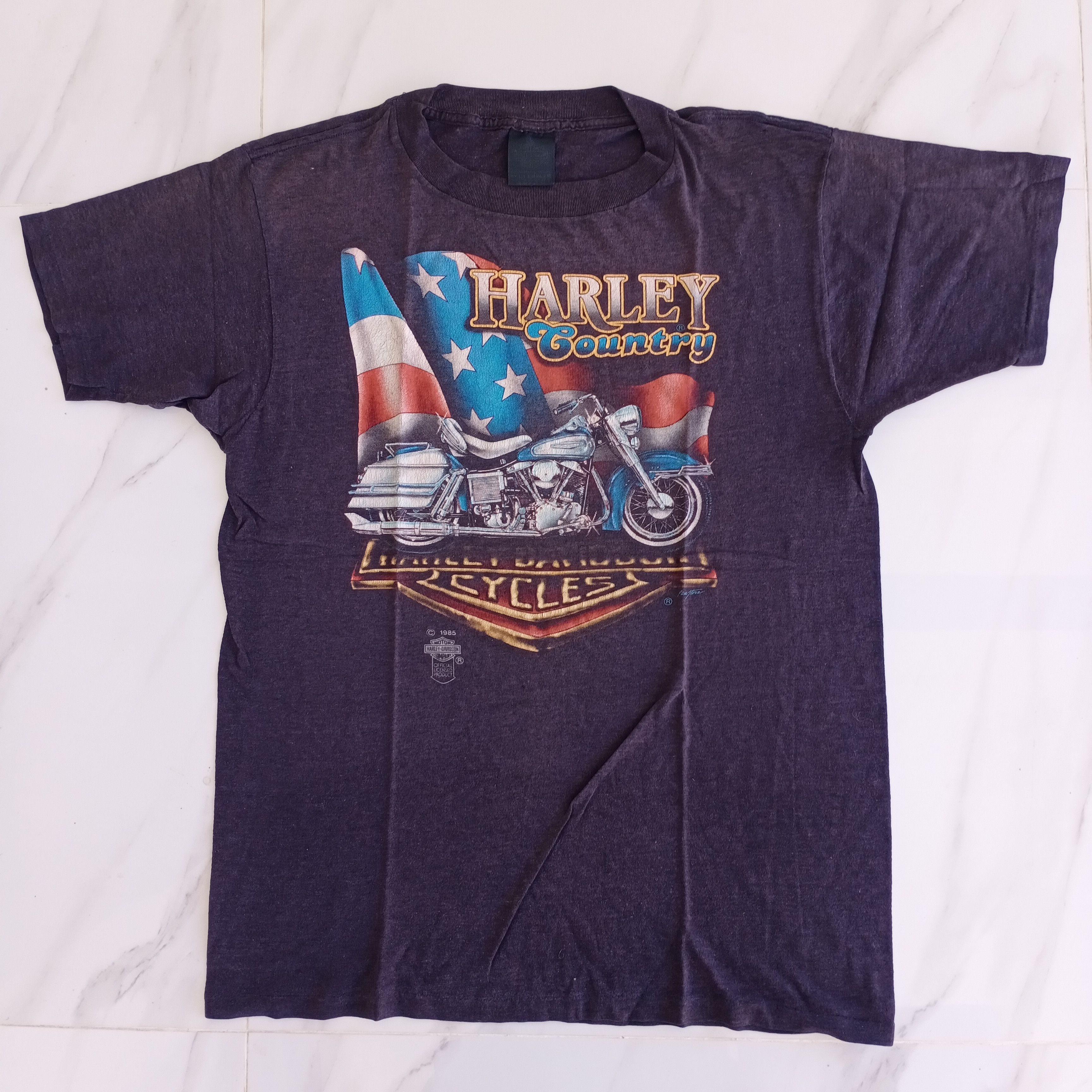 Harley Davidson Vintage 80s 1985 harley davidson 3D emblem made in USA Size US L / EU 52-54 / 3 - 1 Thumbnail