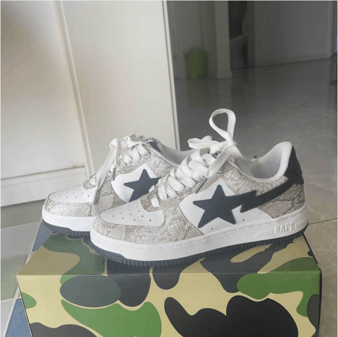 Bape ABATHINGAPE low cut board shoes for men Size US 9 / EU 42 - 1 Thumbnail