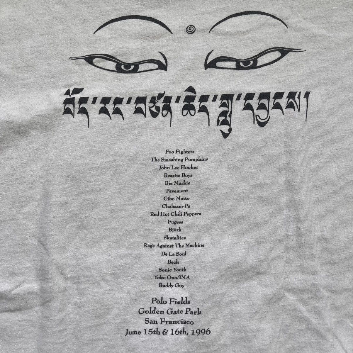Band Tees 1996 Rage Against Smashing Red Hot Tibetan Concert Shirt Size US XL / EU 56 / 4 - 9 Thumbnail