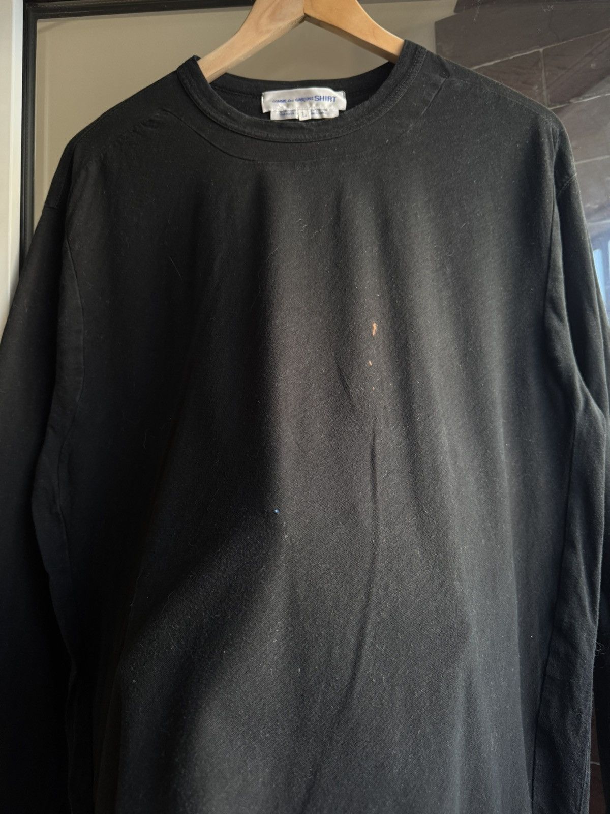 Comme des Garcons SHIRT Vintage Avangard Comme Des Garcons Shirt Longsleeve black Size US L / EU 52-54 / 3 - 12 Thumbnail