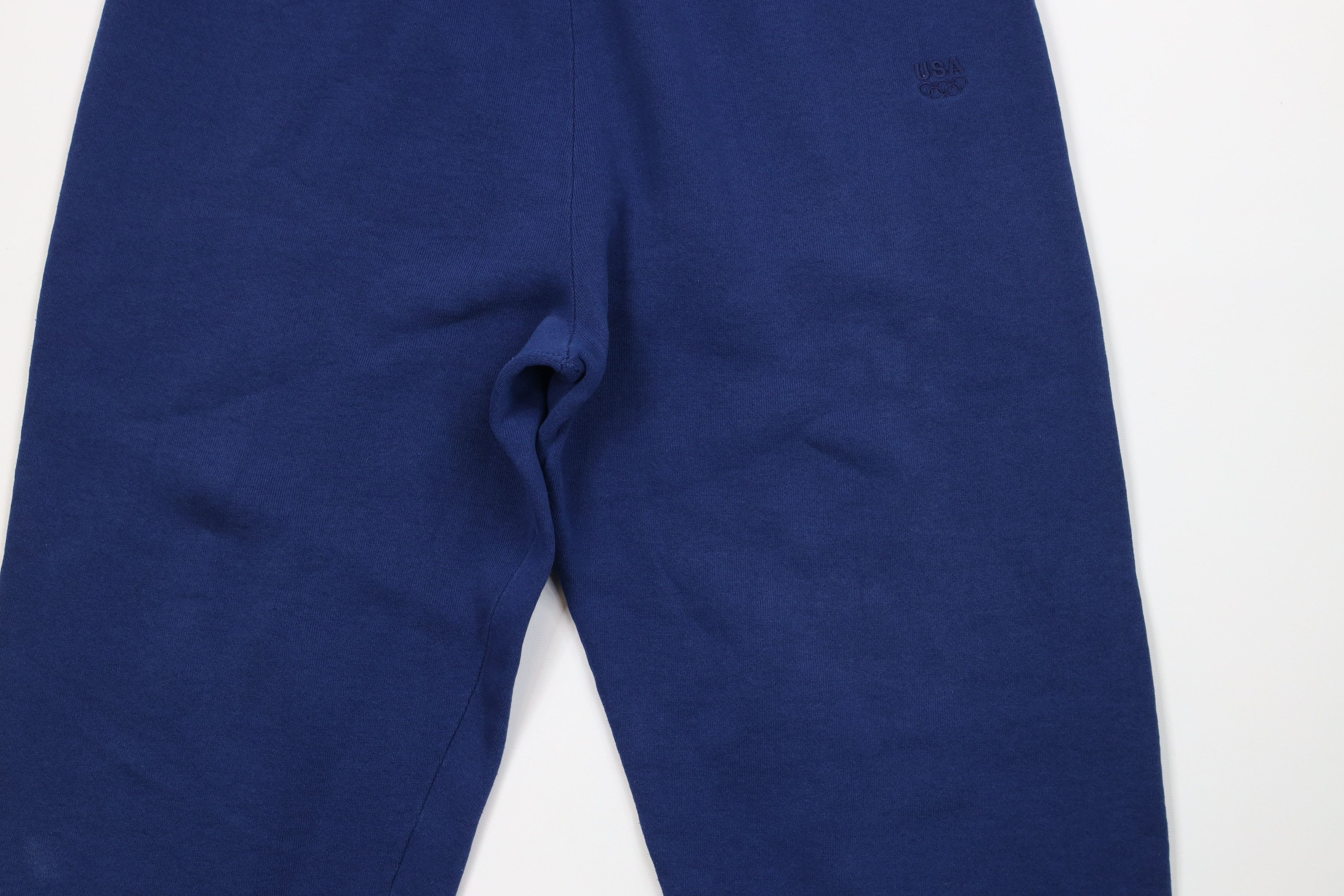 Vintage Vintage 90s USA Olympics Blank Sweatpants Joggers Blue USA Size US 36 / EU 52 - 3 Thumbnail
