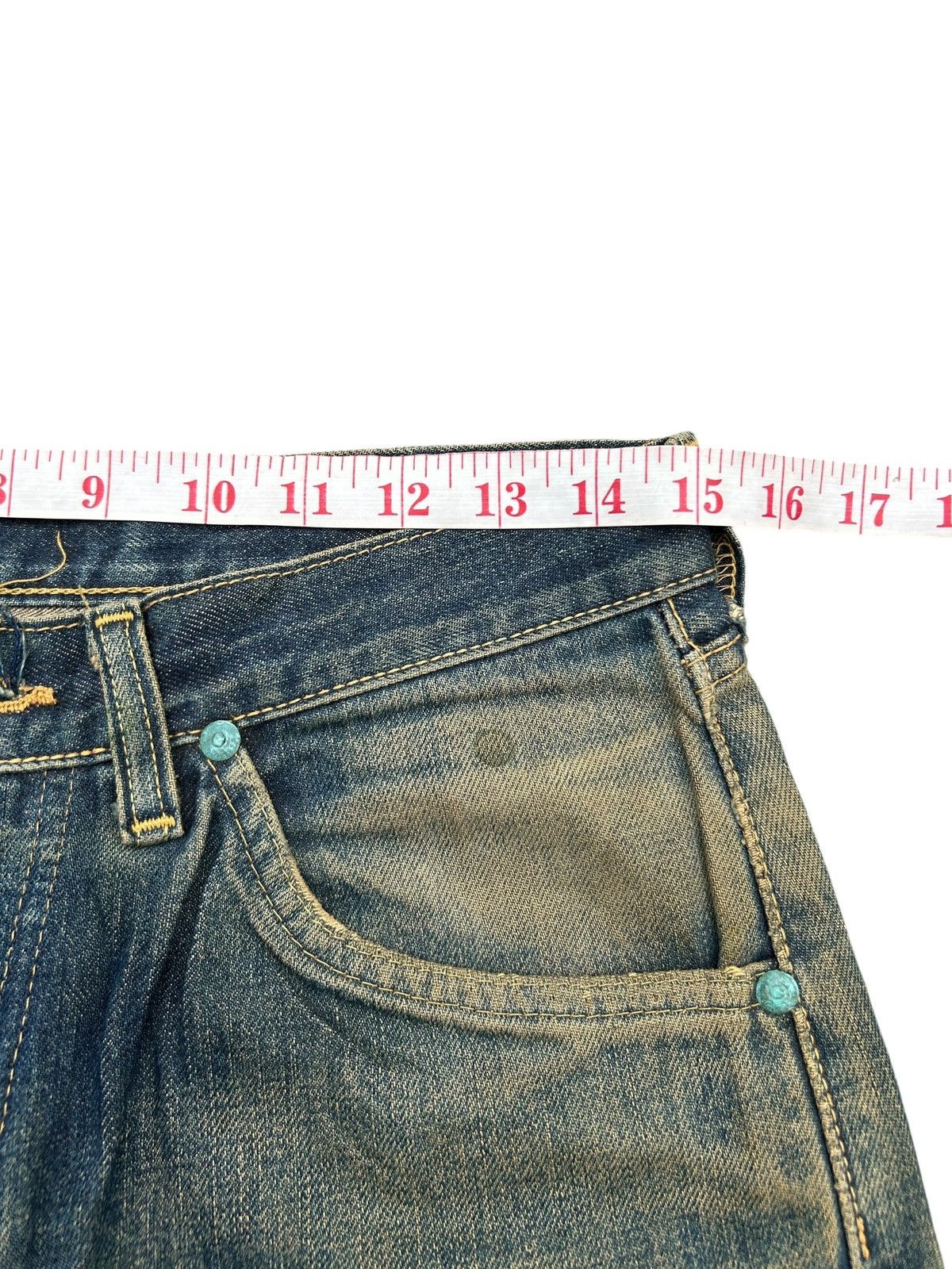 Japanese Brand × Kapital × Vintage Rusty Lee Selvedge Baggy Distressed Vintage Denim Jeans Size US 30 / EU 46 - 21 Thumbnail