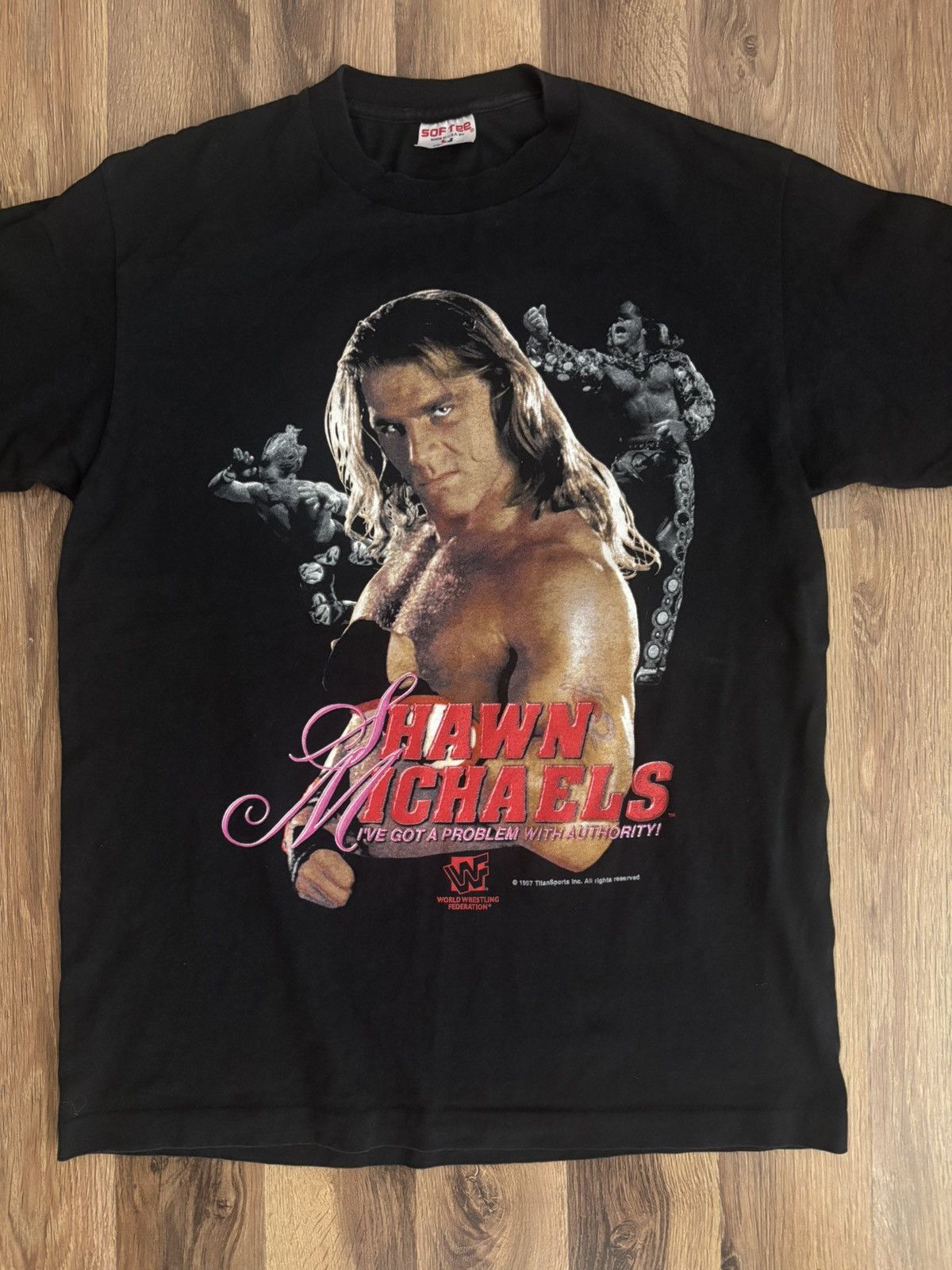 WWF Shawn Michaels WWF Vintage t shirt 1997 under license Size US M / EU 48-50 / 2 - 2 Thumbnail