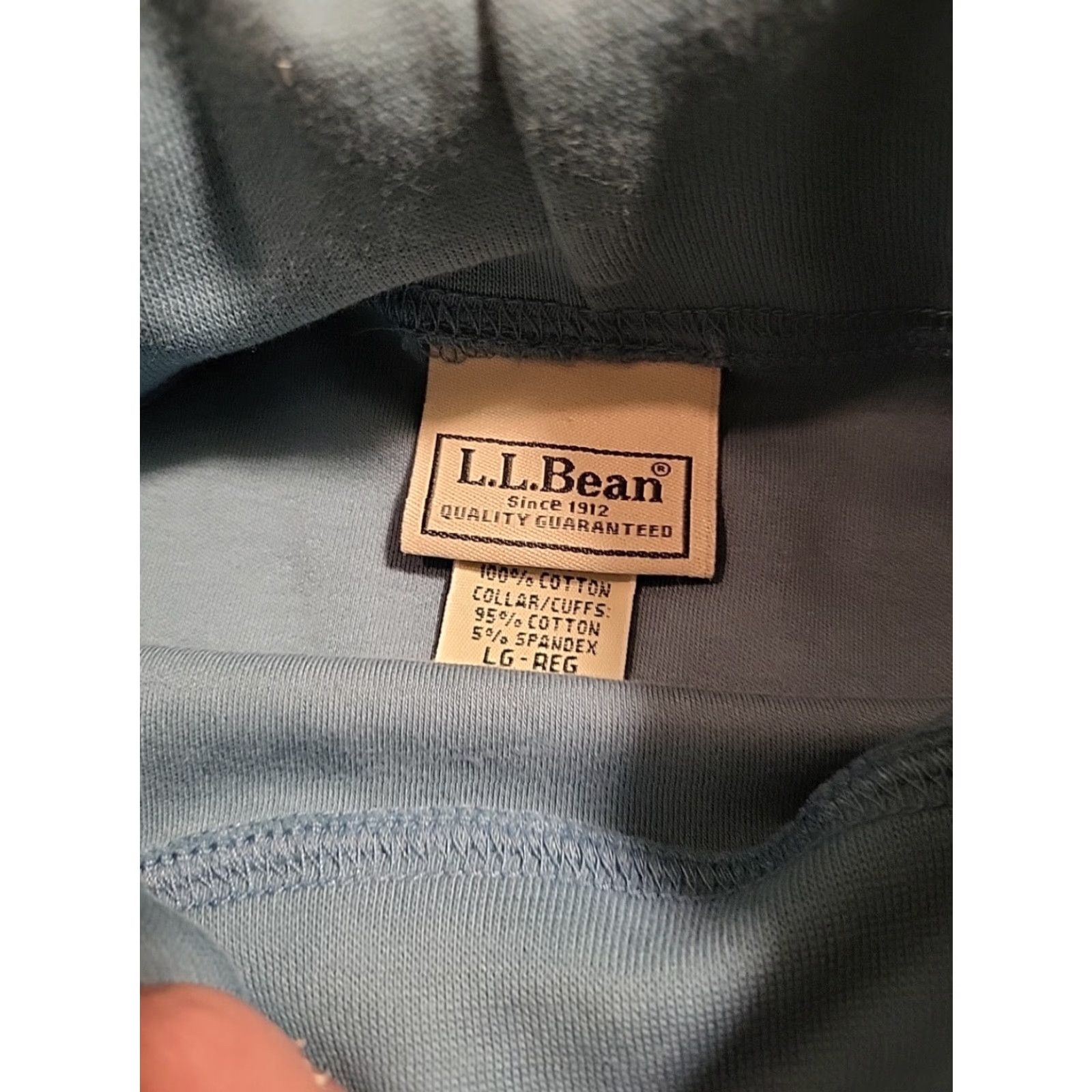 Vintage VINTAGE L.L. Bean Shirt Women's Lg-reg Green Longsleeve Turtleneck Cotton EUC Size L / US 10 / IT 46 - 5 Thumbnail
