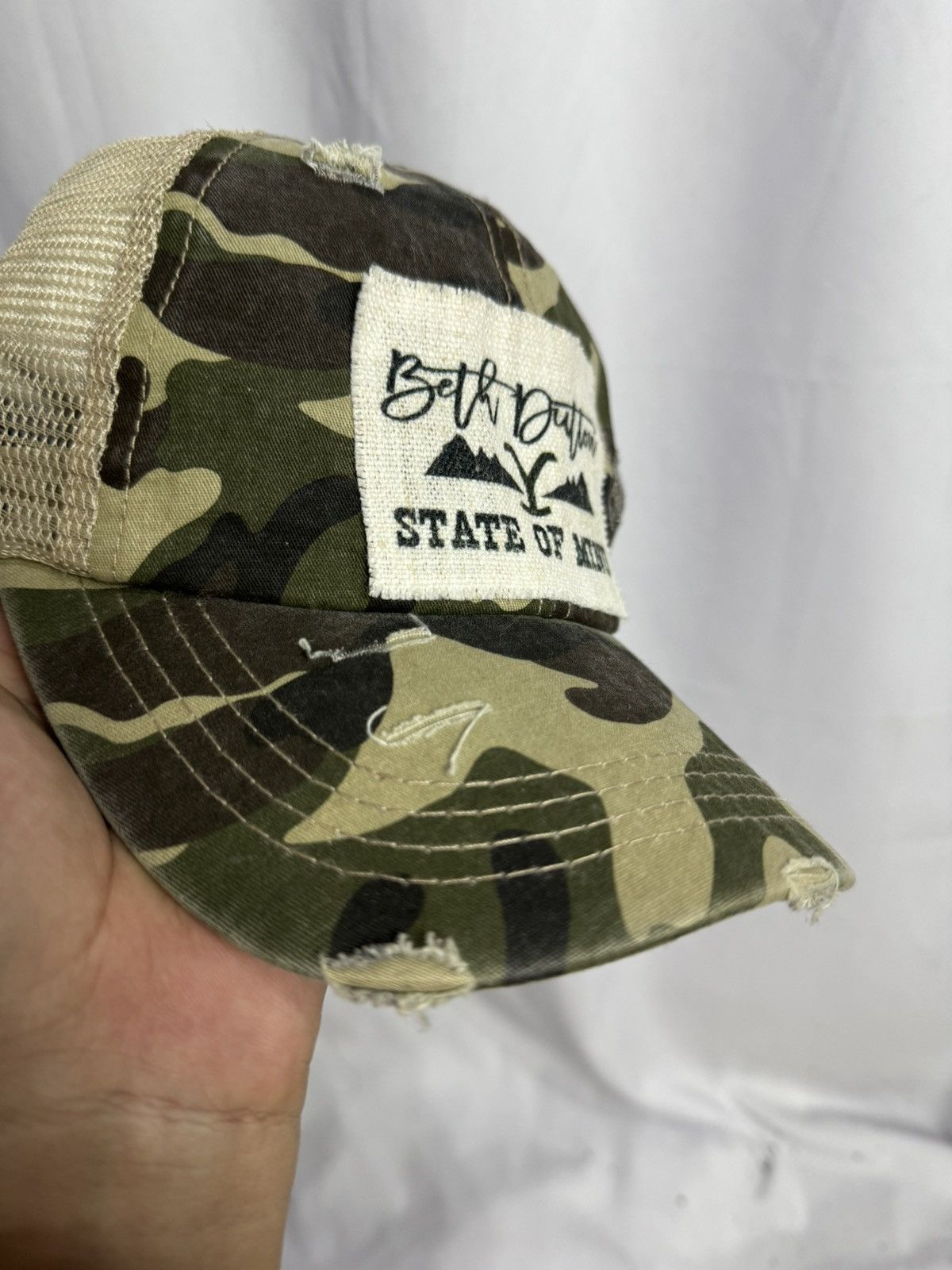 Hysteric Glamour × Japanese Brand × PPFM Trucker Hats State Of Mind Distressed Size ONE SIZE - 4 Thumbnail
