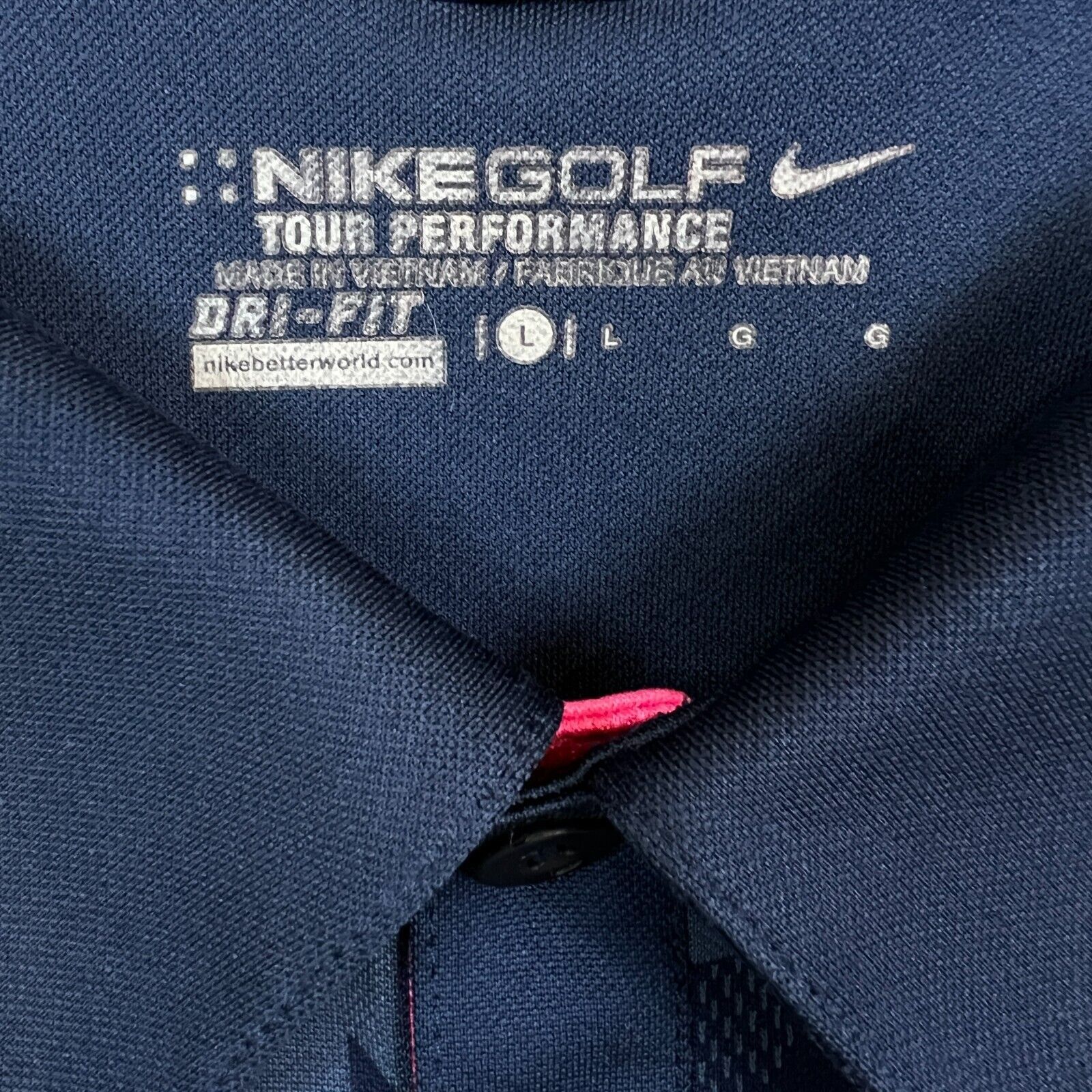 Nike × Vintage Nike Golf Polo Shirt Large Tour Performance Sportswear Tee Size US L / EU 52-54 / 3 - 6 Thumbnail